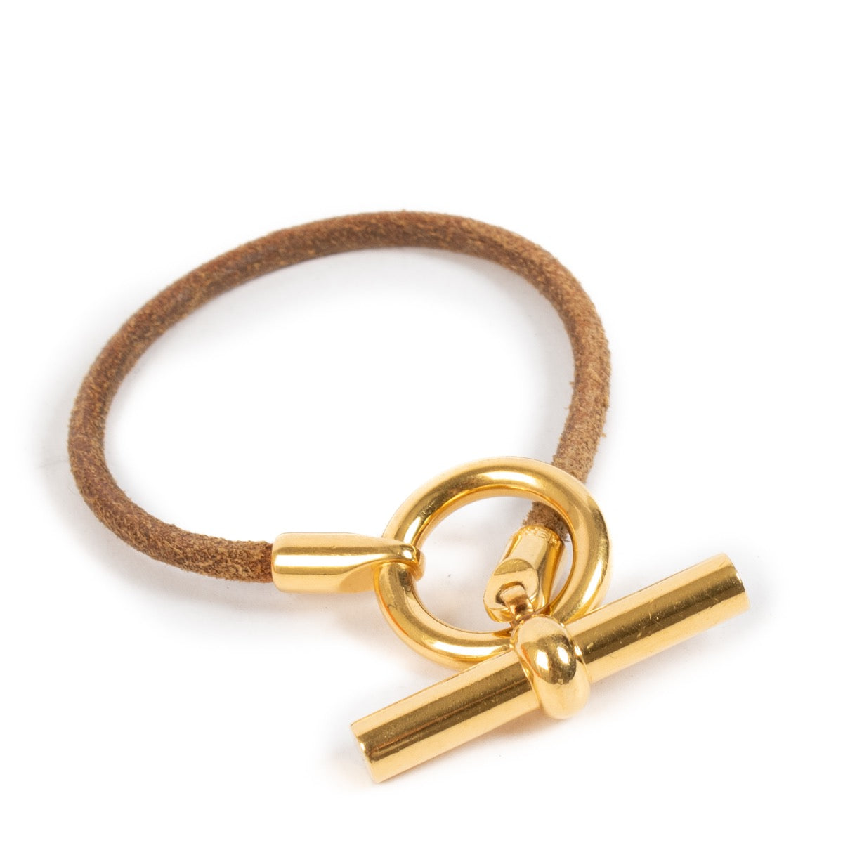 shop 100% authentic second hand Hermès Brown Glenan H Bracelet - Size T4 on Labellov.com