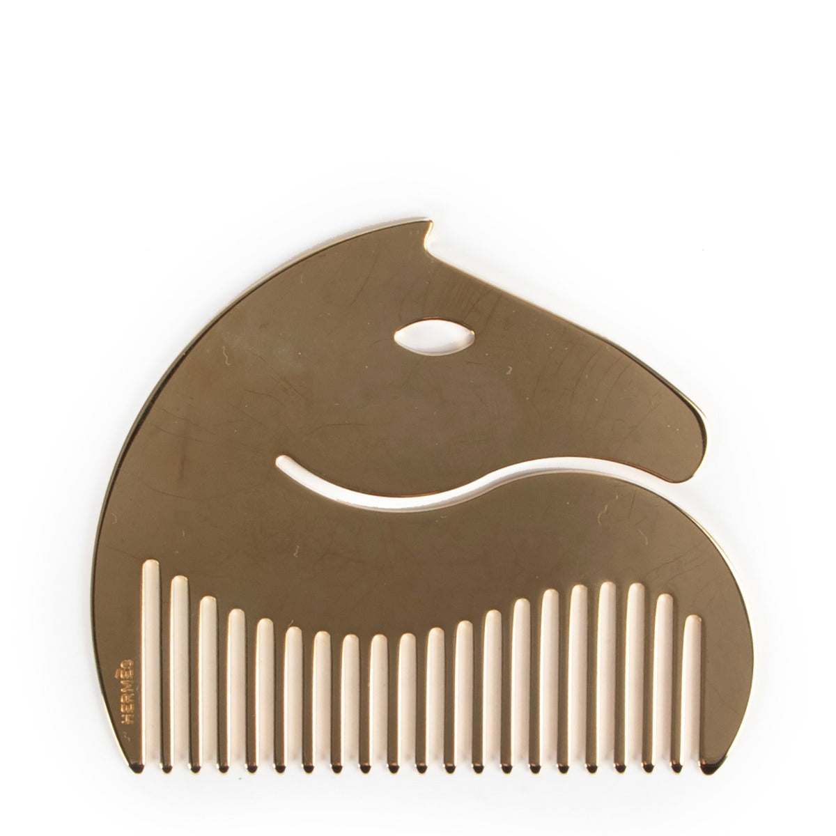 Hermès Gold Horse Shaped Comb 100% authentic piece. Buy here safely!