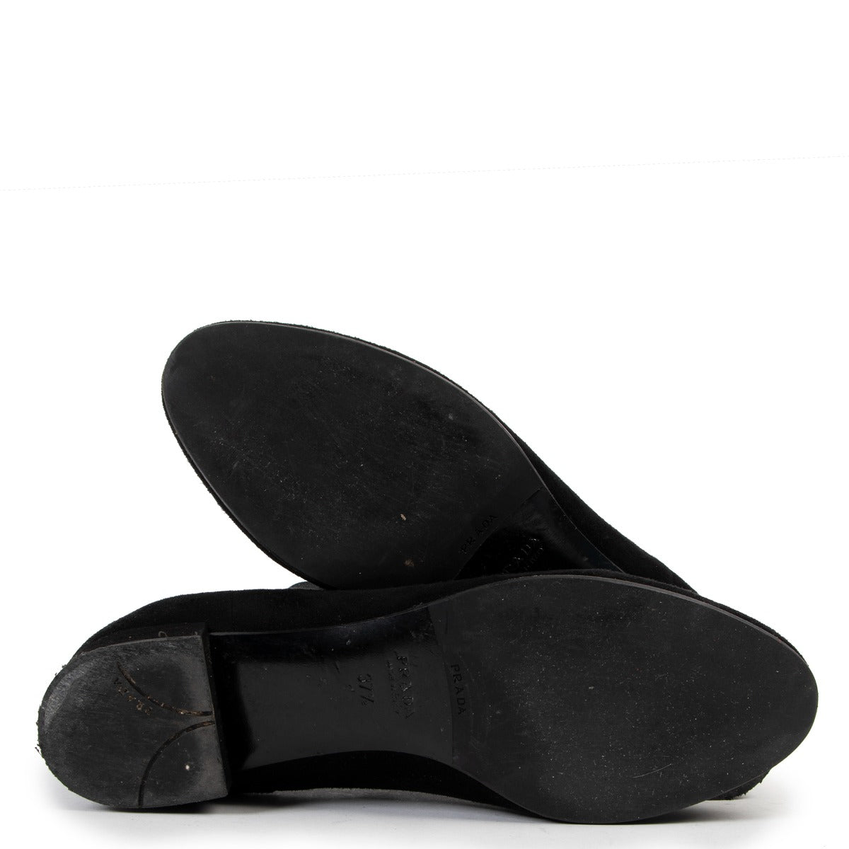 Buy a 100% authentic second hand Prada Black Ankle Boots Size 37,5 at Labellov