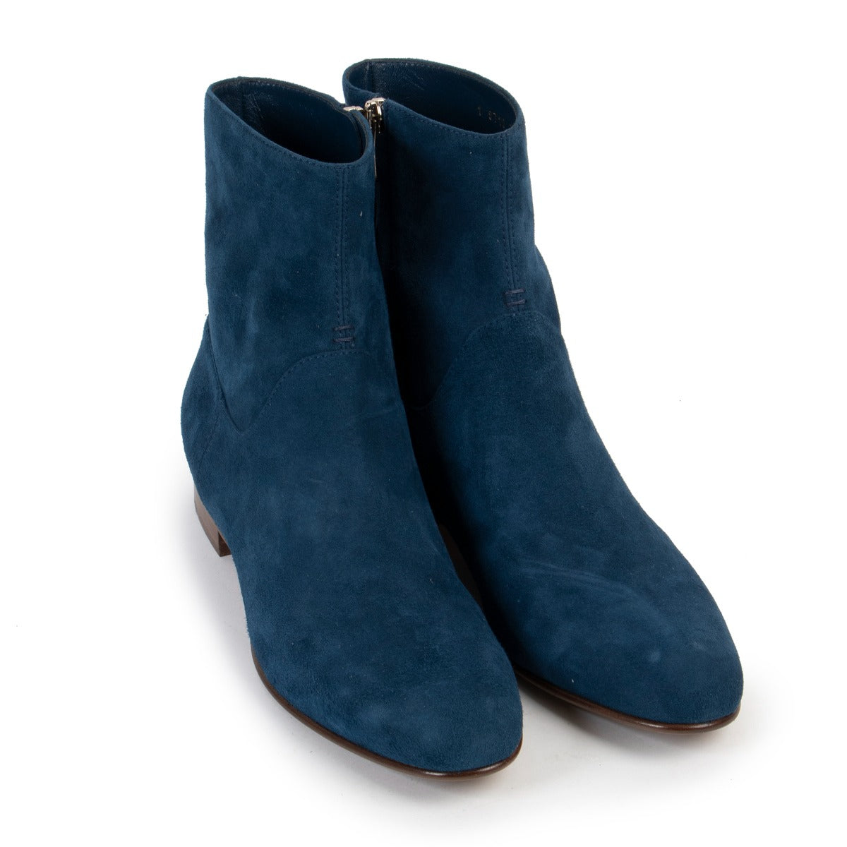 Buy a 100% authentic second hand pair of Sergio Rossi Blue Ankle Boots at Labellov