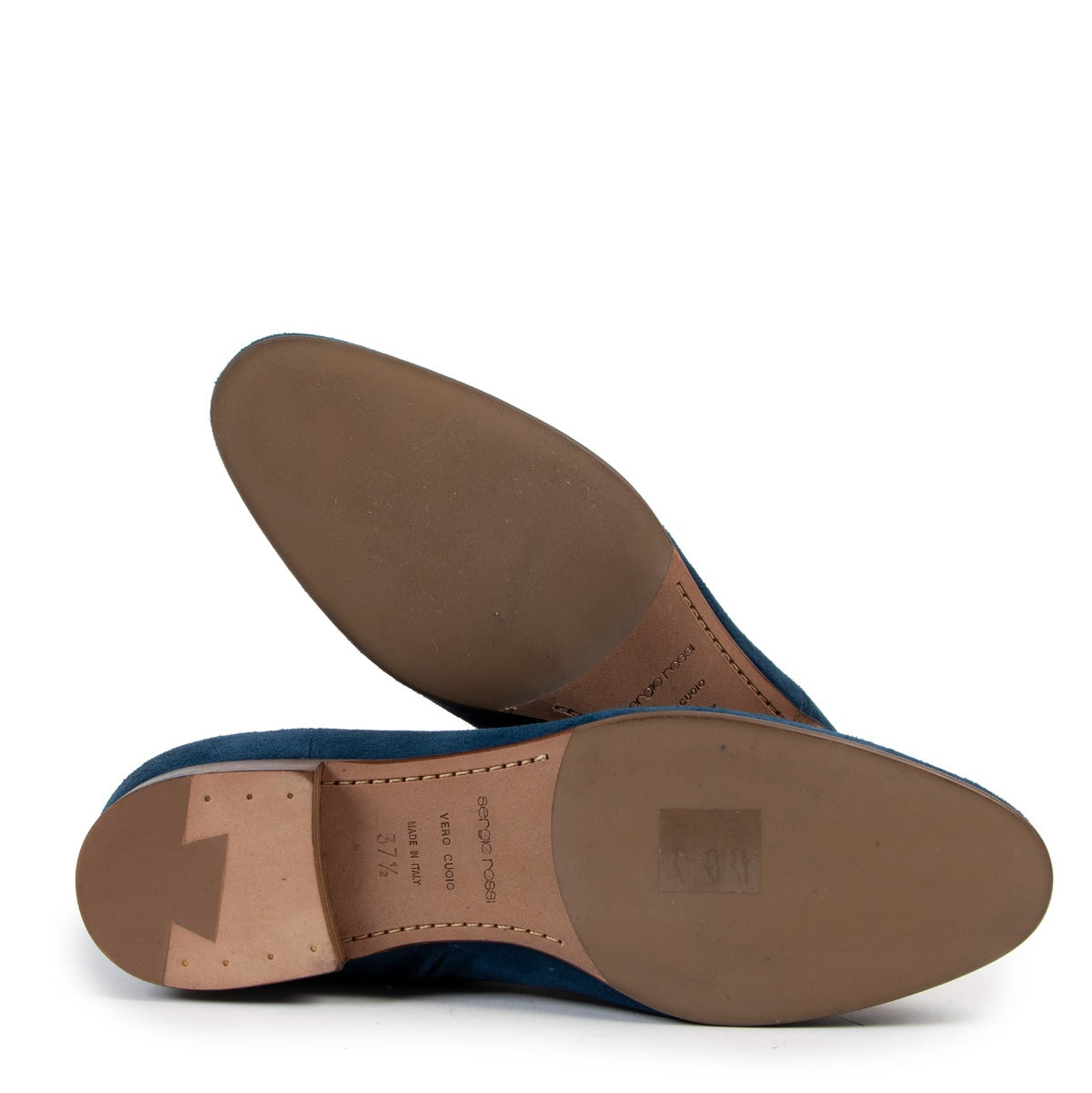 Buy a 100% authentic second hand pair of Sergio Rossi Blue Ankle Boots at Labellov