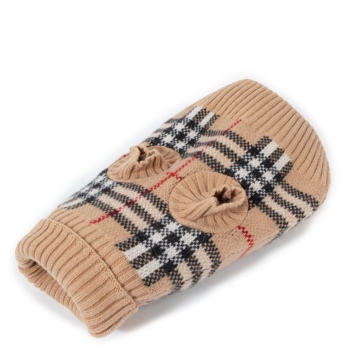 Burberry Beige Check Dog Sweater