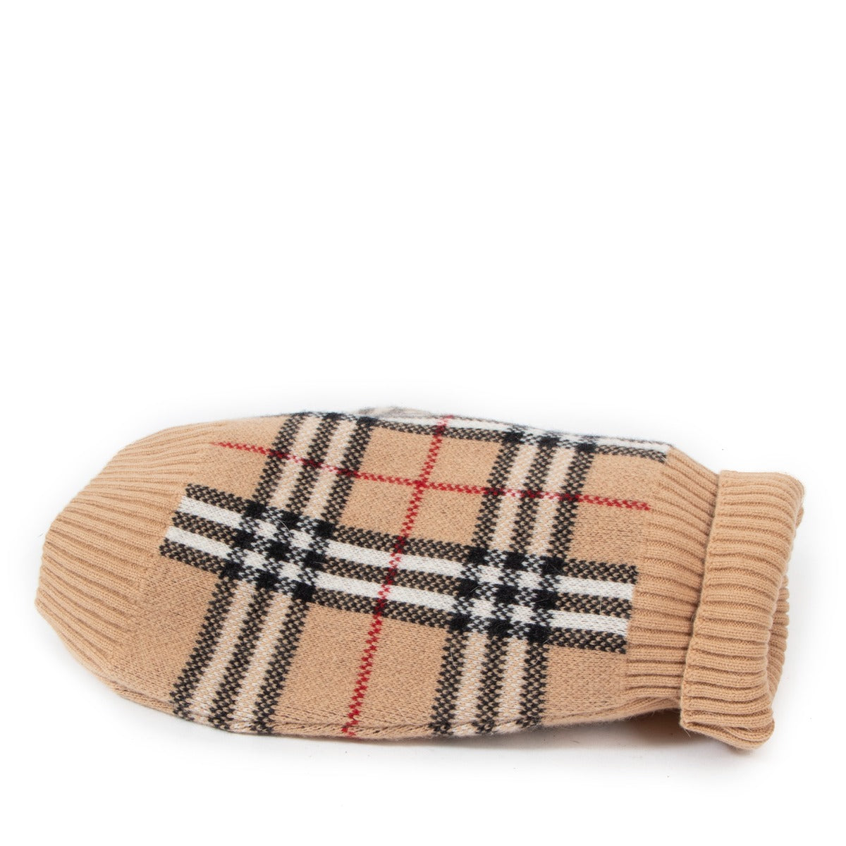 Burberry Beige Check Dog Sweater