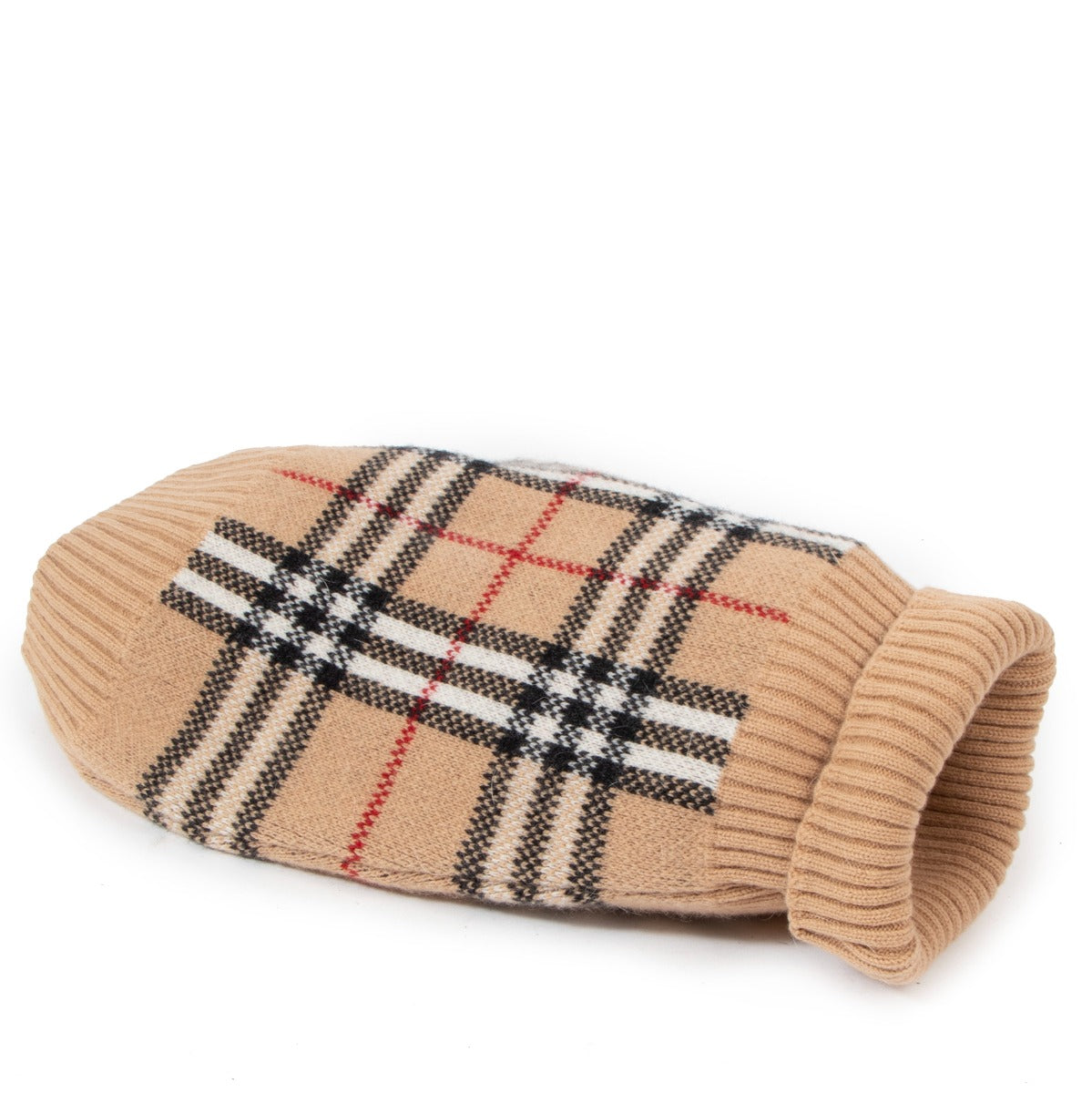 Burberry Beige Check Dog Sweater