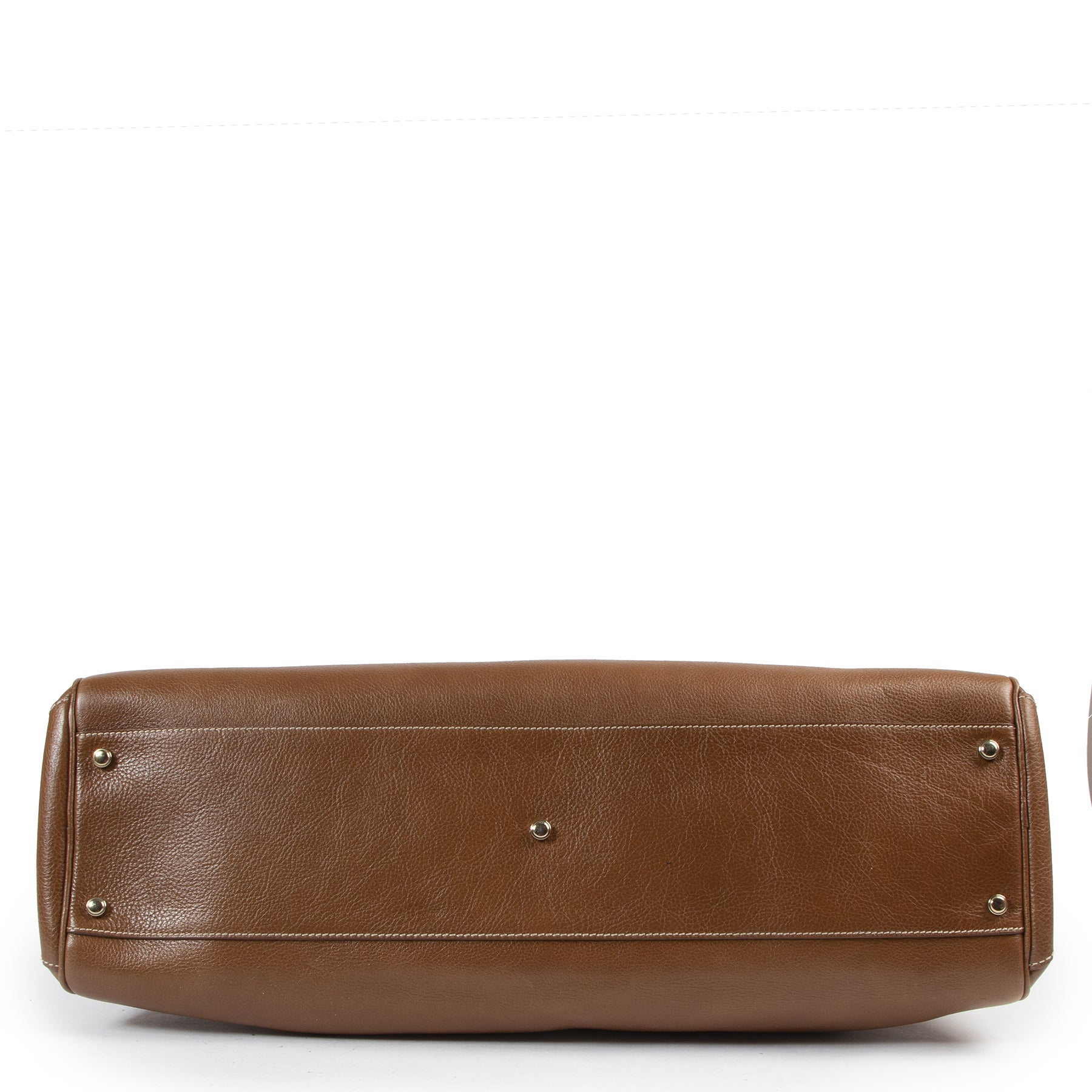 Authentic secondhand Cartier Cognac Leather Marcello Shoulder Bag designer bags fashion luxury vintage webshop safe secure online shopping