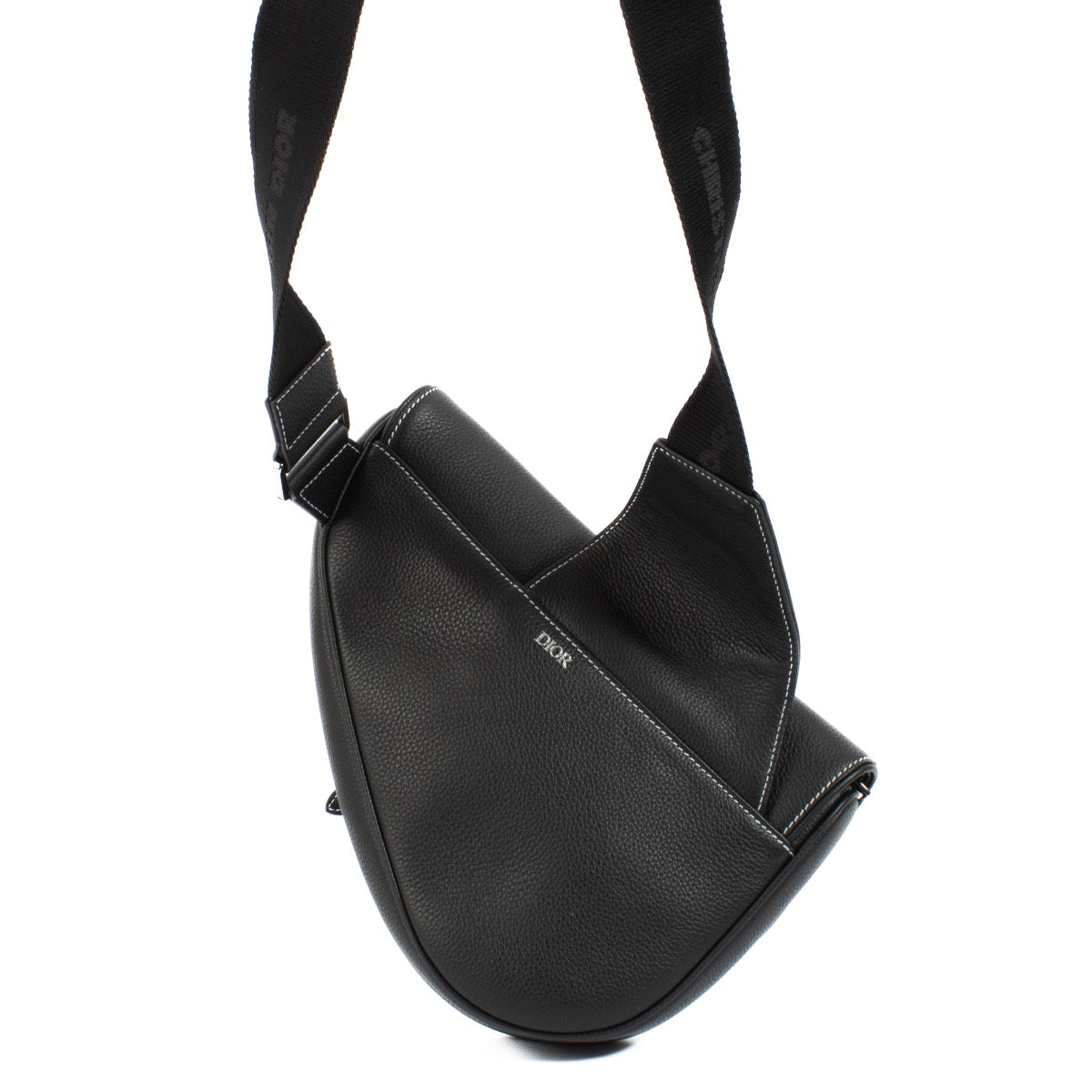 shop 100% authentic second hand Christian Dior x Peter Doig Black Grained Calfskin Saddle Bag on Labellov