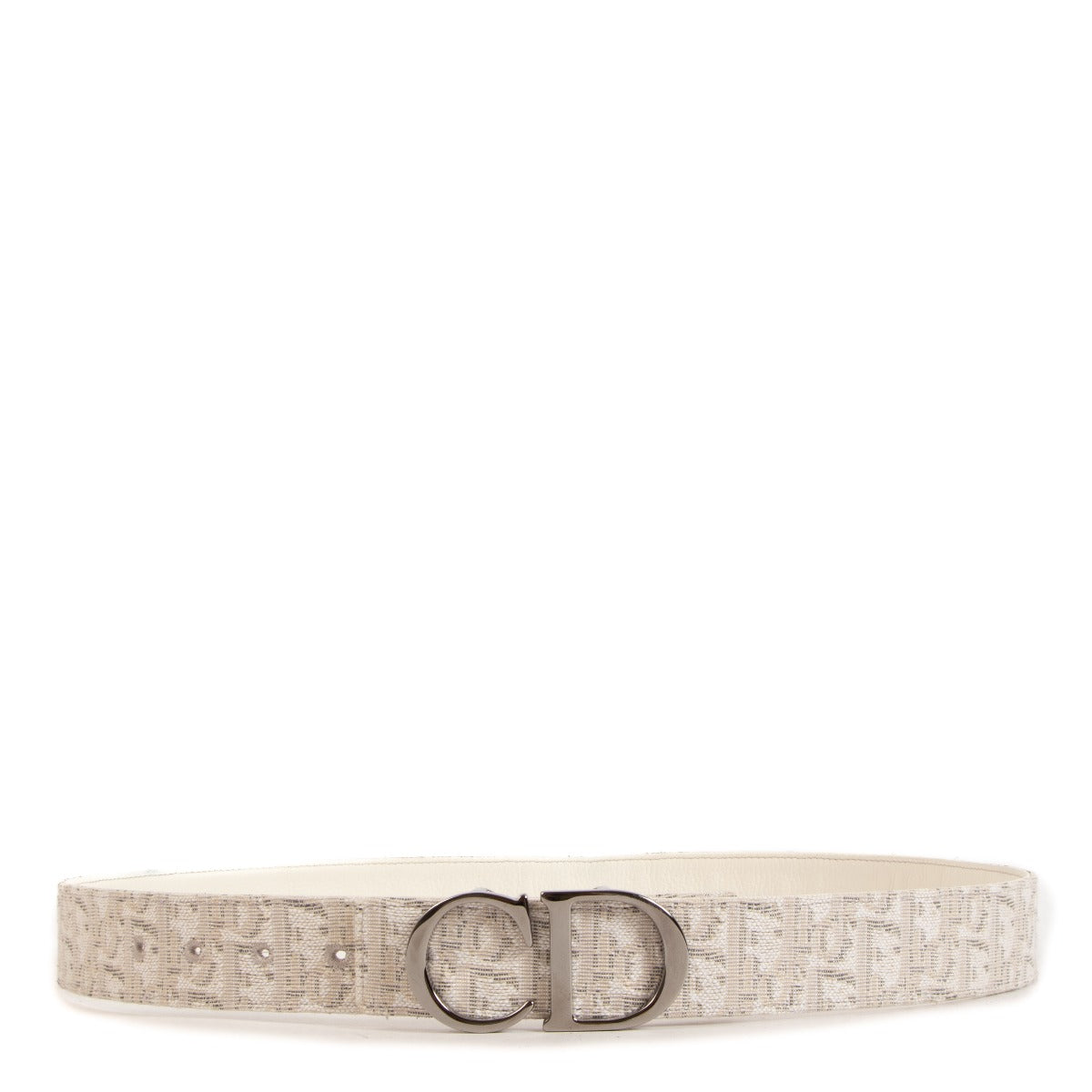 Ceinture réversible Dior Oblique blanche - Taille 100
