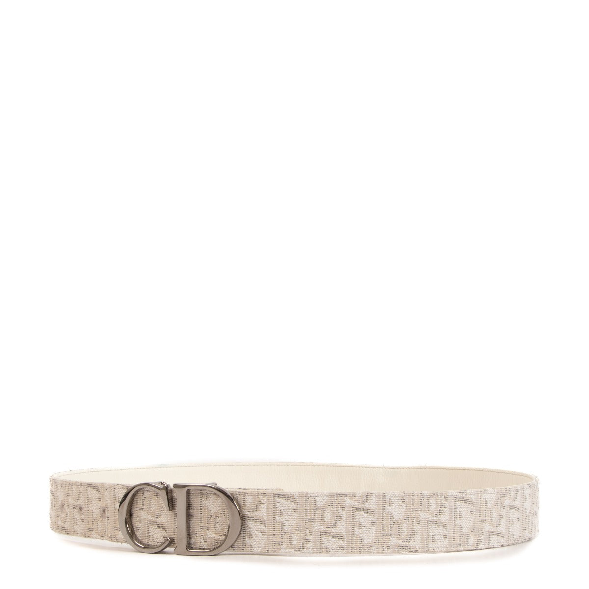 Ceinture réversible Dior Oblique blanche - Taille 100