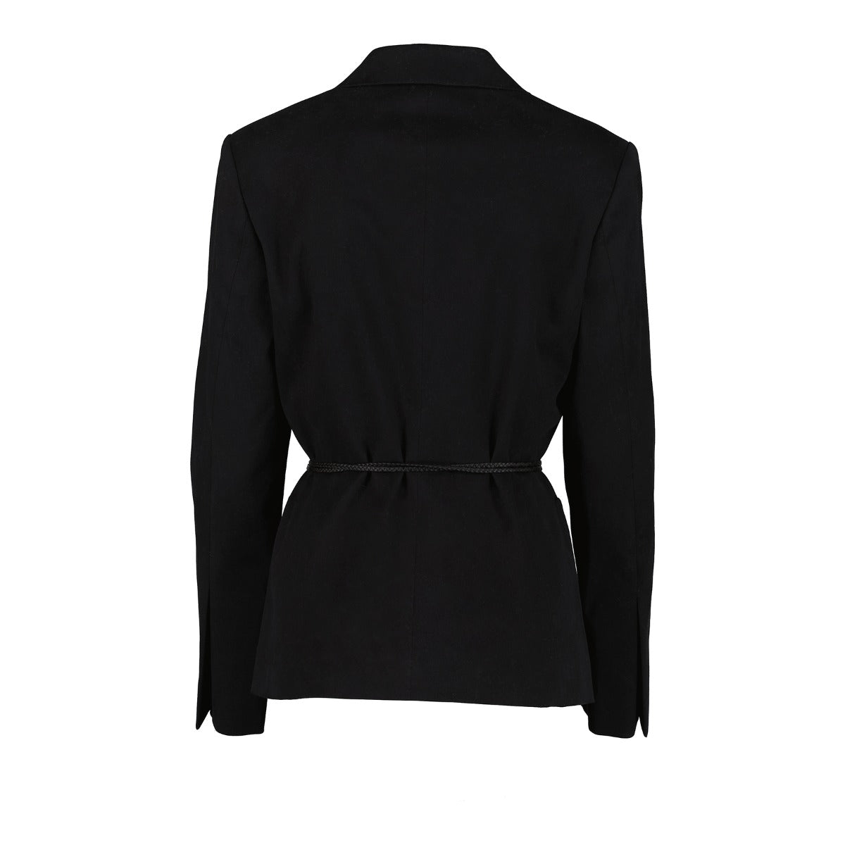 Gucci By Tom Ford Black Blazer With Leather Belt
