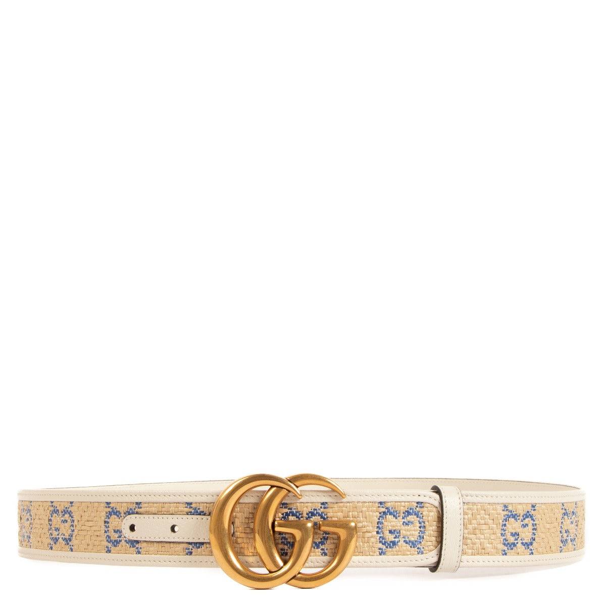 Buy an authentic Gucci GG Marmont Raffia Belt on LabelLov.com