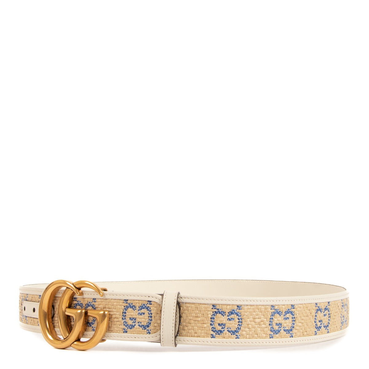 Gucci GG Marmont Raffia Belt - size 100