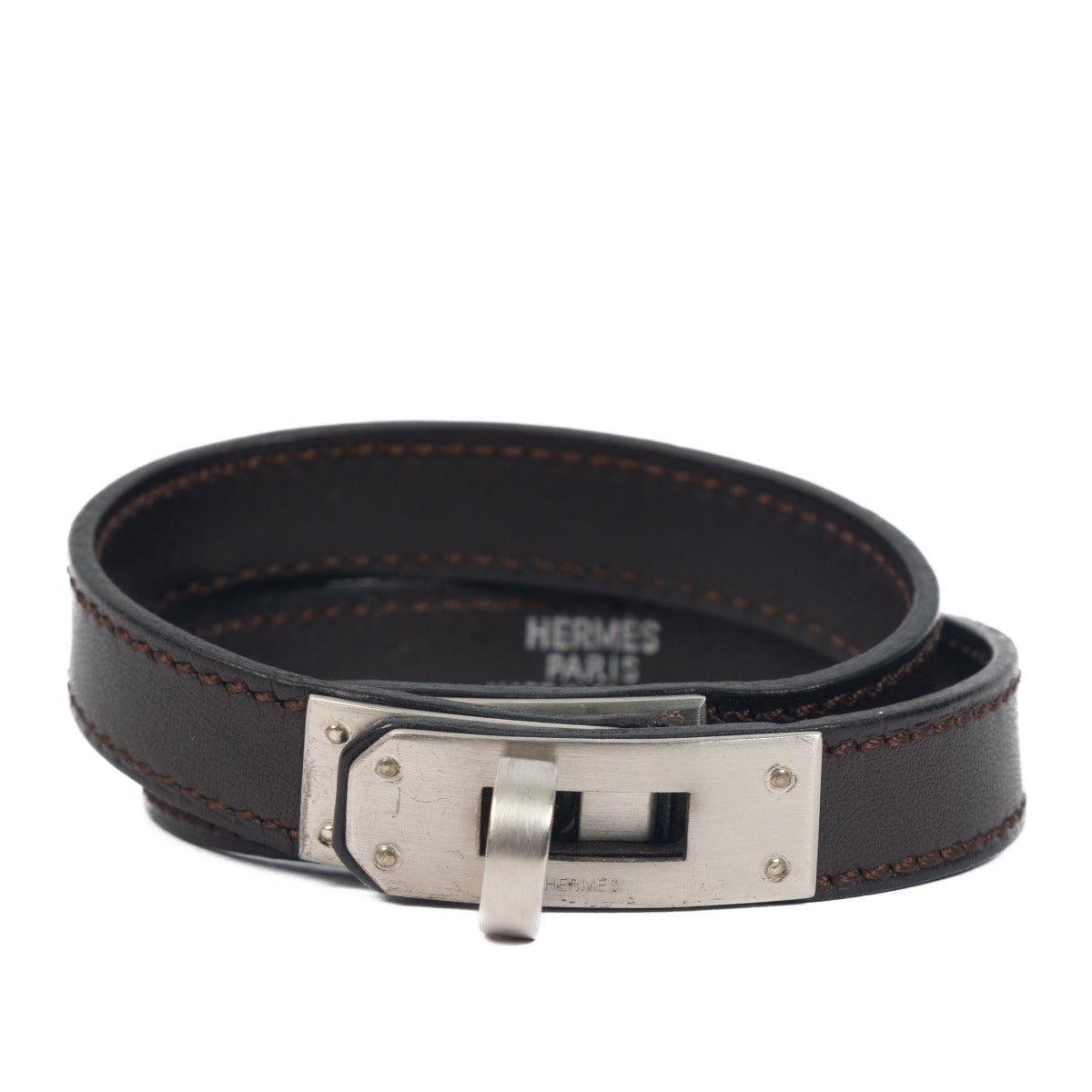 Are you looking for an authentic Hermès Brown Leather Kelly Double Tour Bracelet?