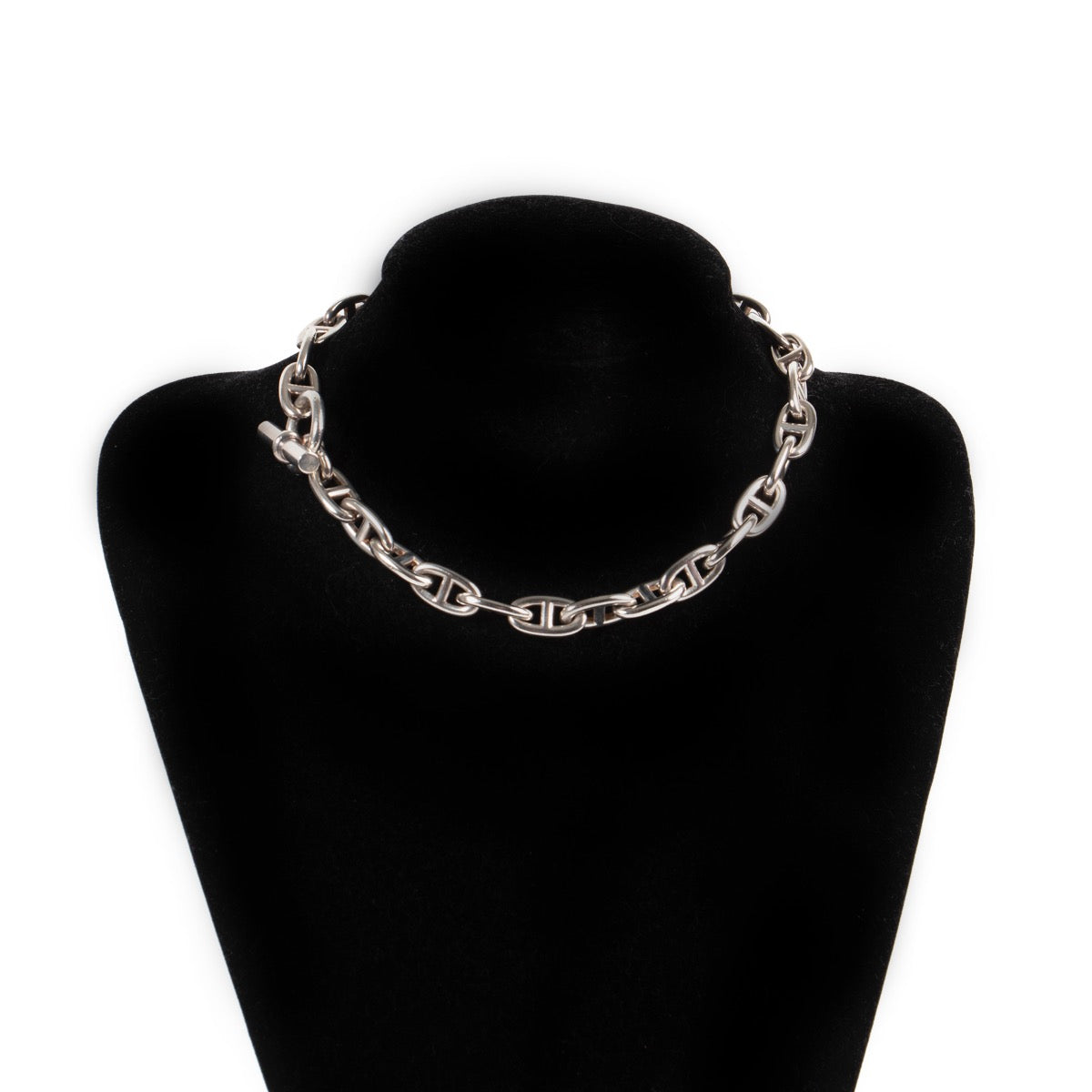 shop safe online Hermès Silver Chaine d'Ancre Necklace