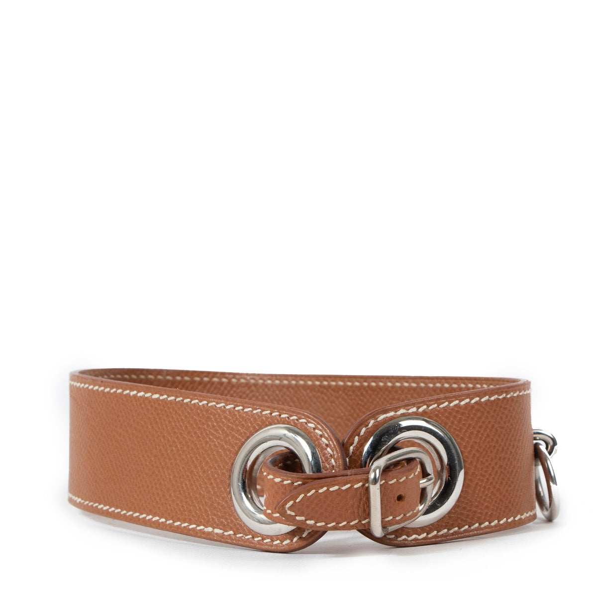 Buy an authentic second-hand Hermès Camel Leather Dog Collar in good condition at Labellov Antwerp.