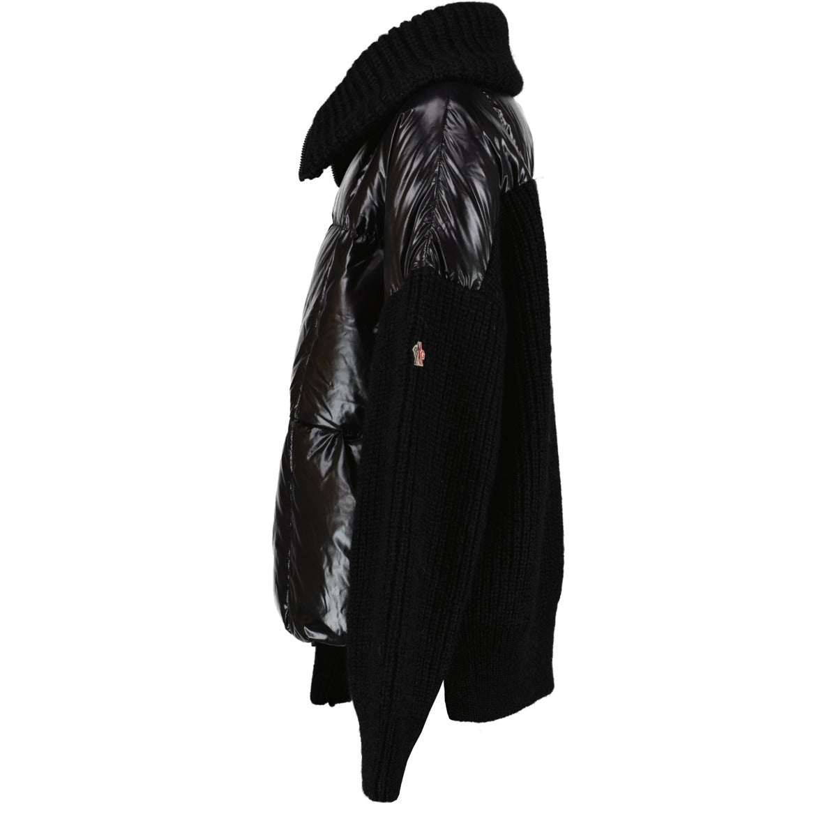 shop authentic second hand high end designer Moncler Grenoble Black Padded Front Down Cardigan - Size M at Labellov