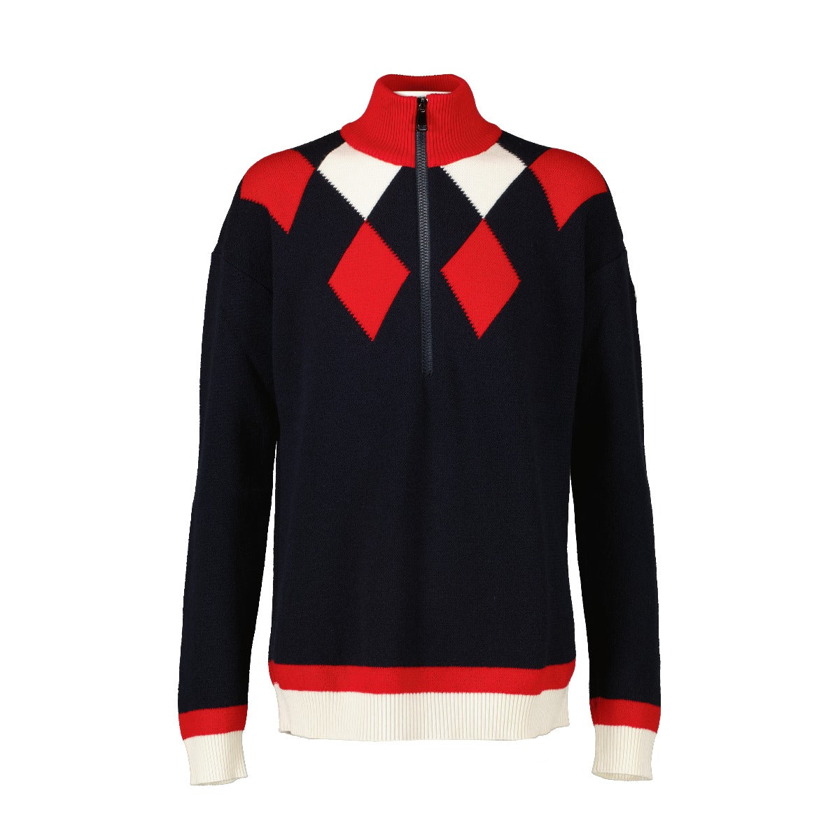 Moncler Blue Maglione Tricot Knitwear