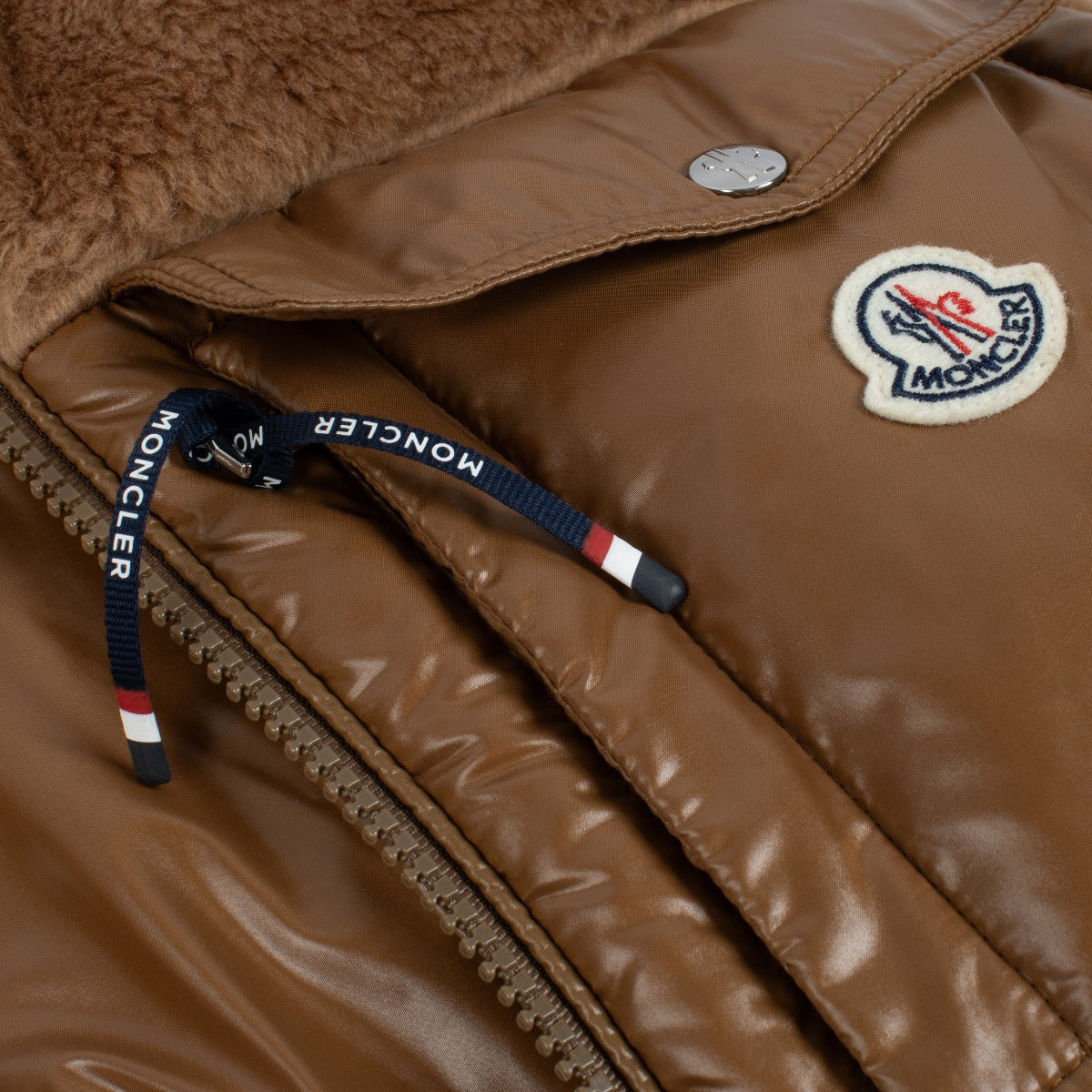 Moncler Brown Thymelee Short Down Jacket - Size 4