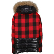 Moncler Stecknadelhorn Red Tartan Down Jacket