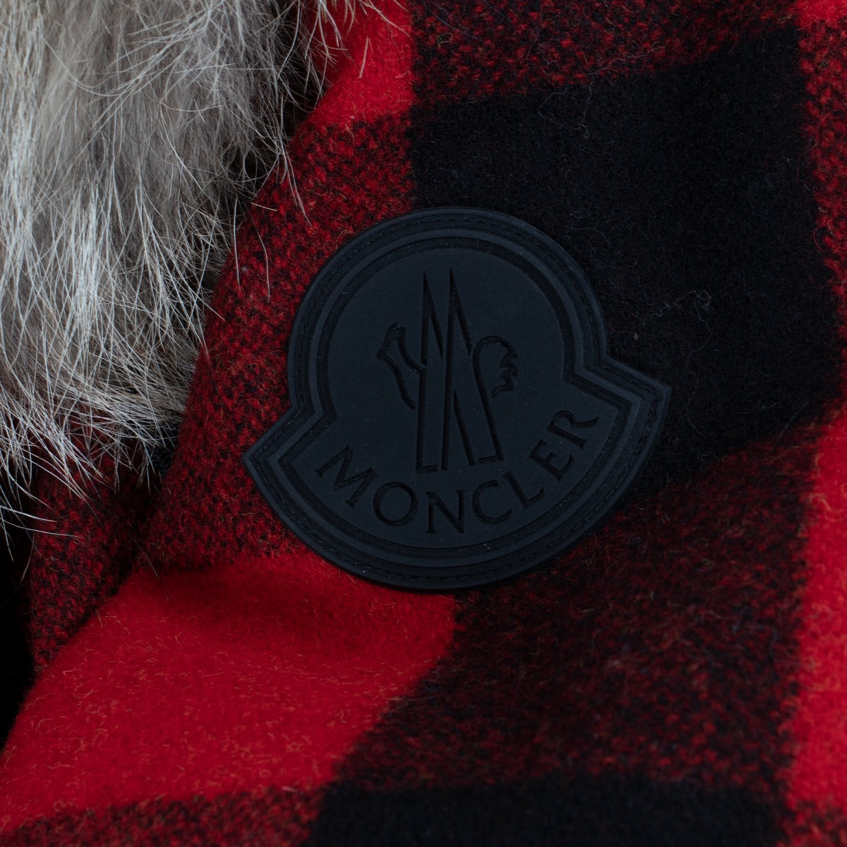 Doudoune Moncler Stecknadelhorn Écossais Rouge - Taille 3
