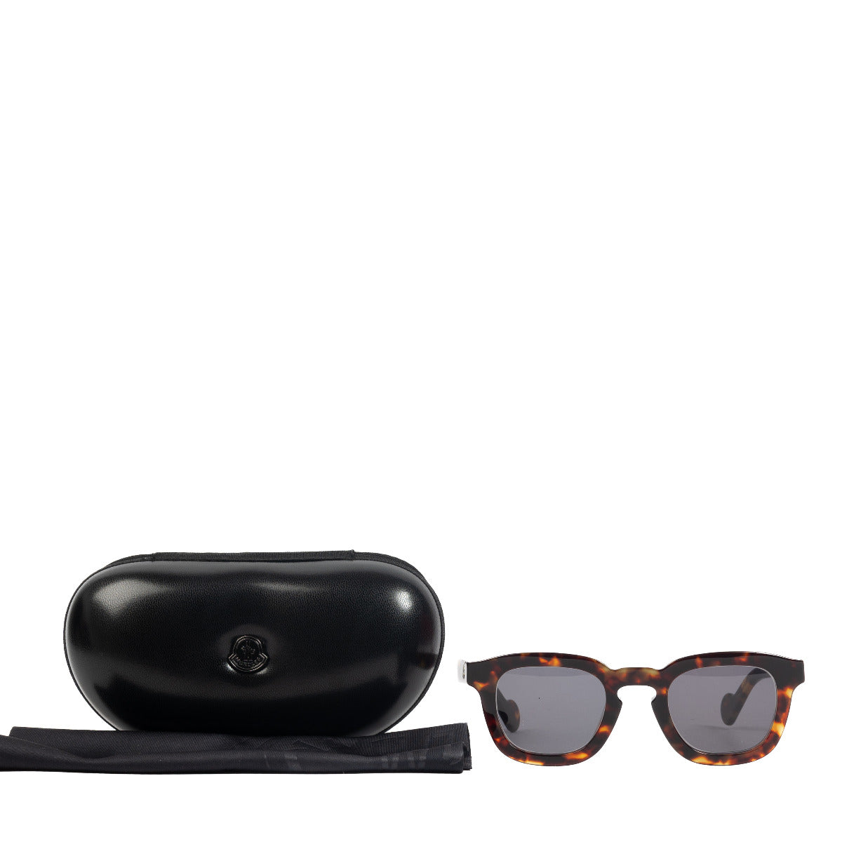 Moncler Tortoise Round Sunglasses