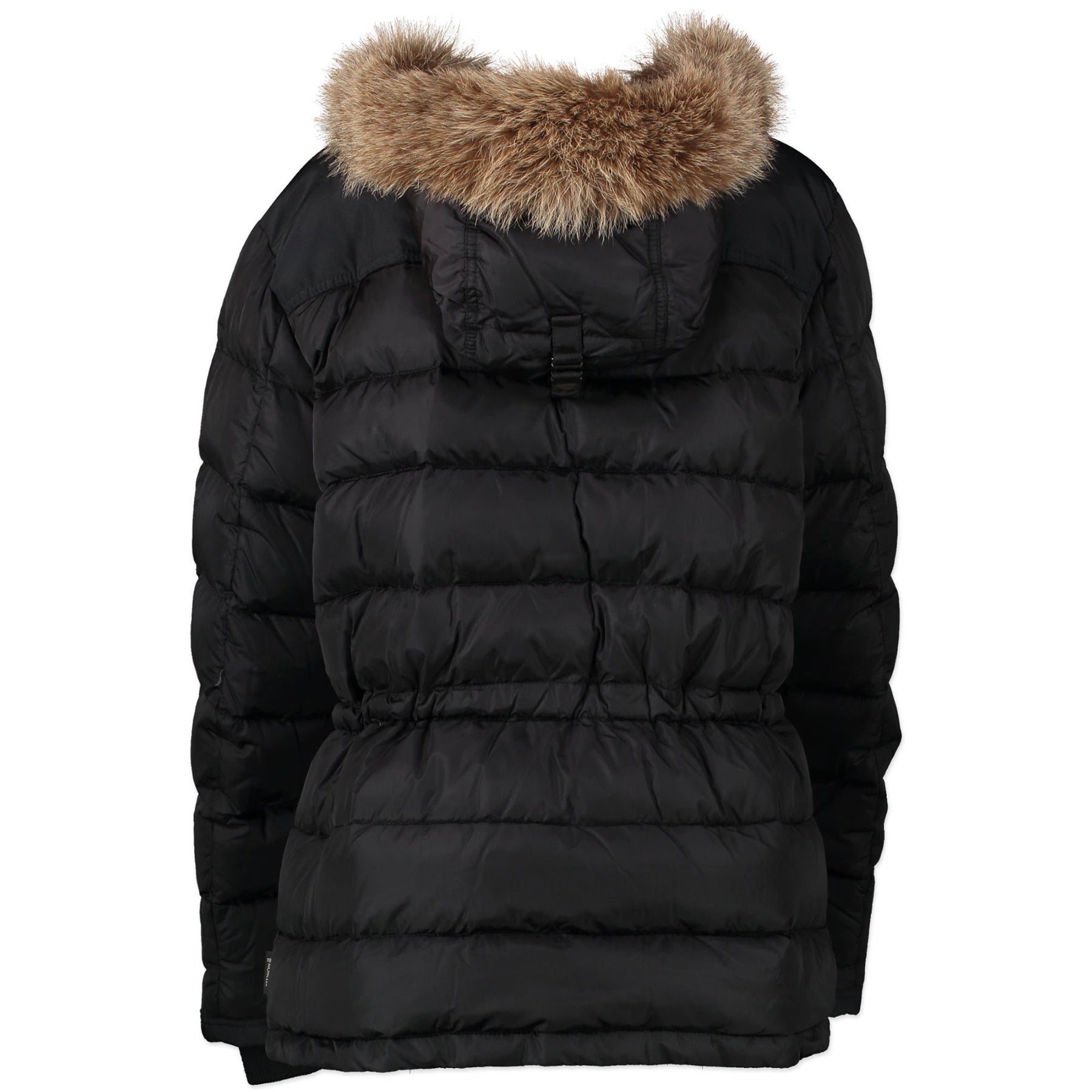 shop safe online Moncler Black Duffel Coat - size 3