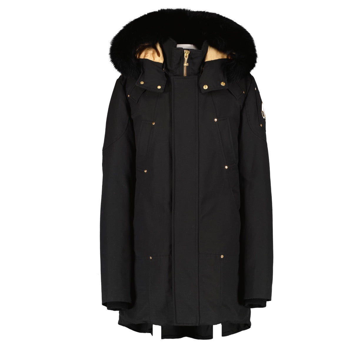 Moose Knuckles Black Gold Stirling Fur Parka