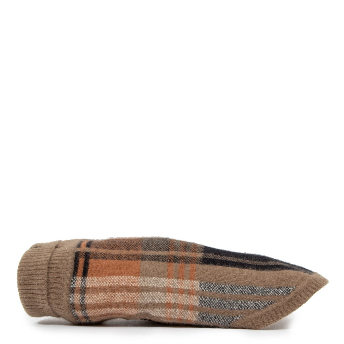 Mulberry Brown Check Dog Sweater - Size Medium