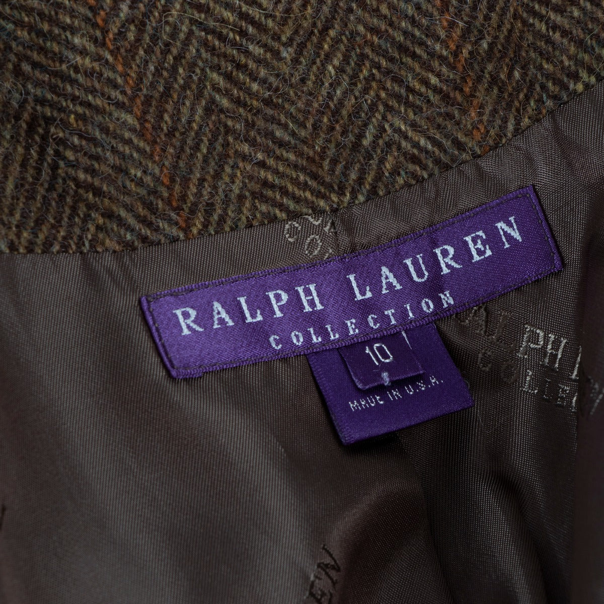 Ralph Lauren Collection Green Alpaca & Cashmere Biker Jacket - Size FR42