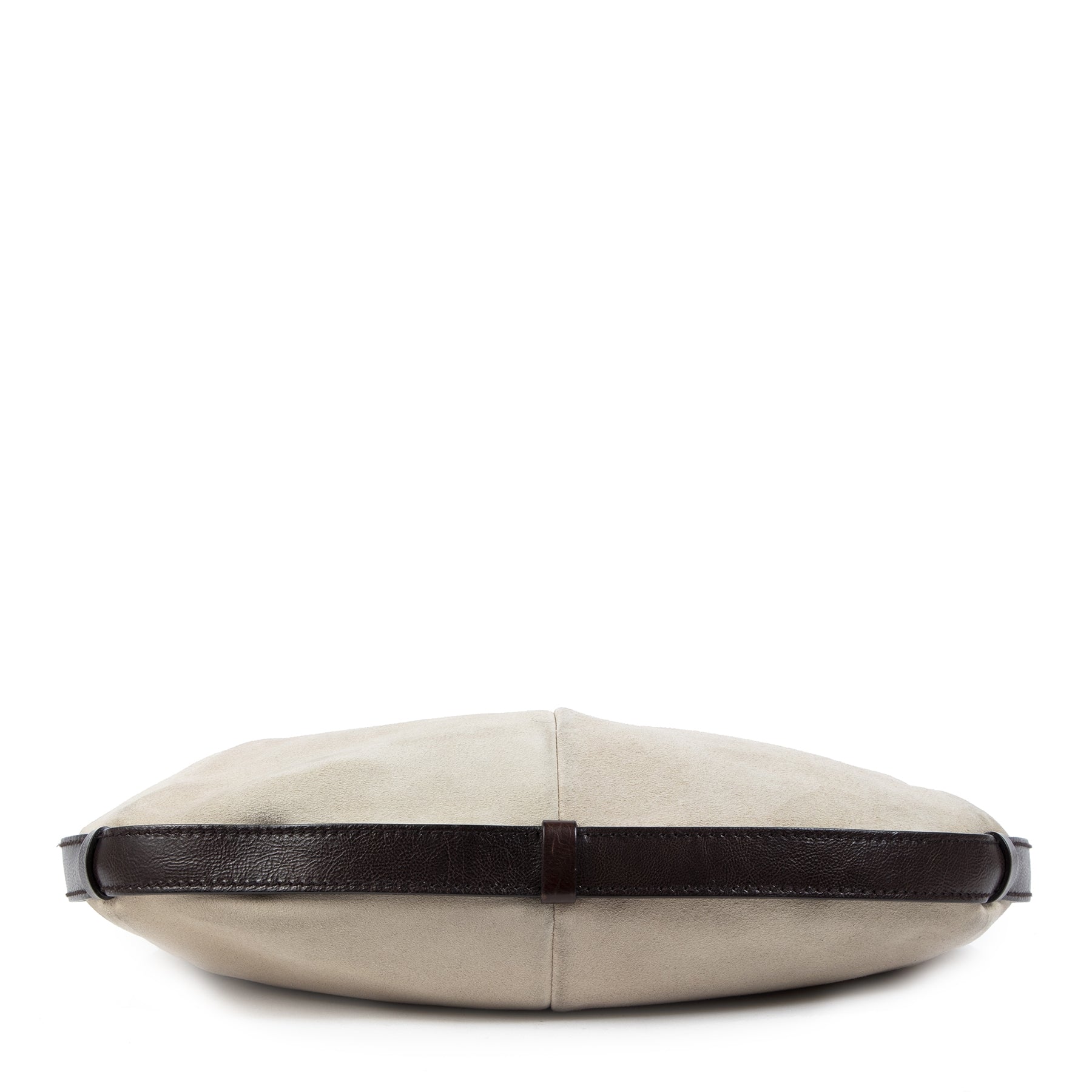 Authentic secondhand Saint Laurent Beige Suede Mombasa Horn Bag designer bags designer brands fashion luxury vintage webshop safe secure online shopping worldwide shipping delivery