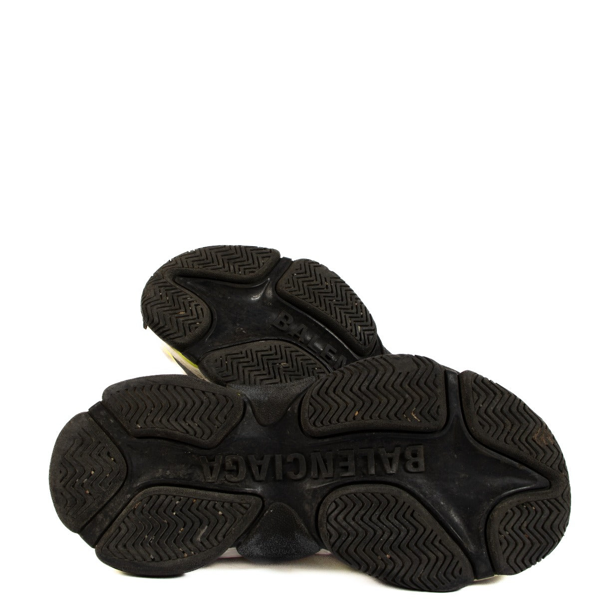Shop 100% authentic second-hand Balenciaga Black/Yellow/Beige Triple S Sneakers - Size 36 on Labellov.com