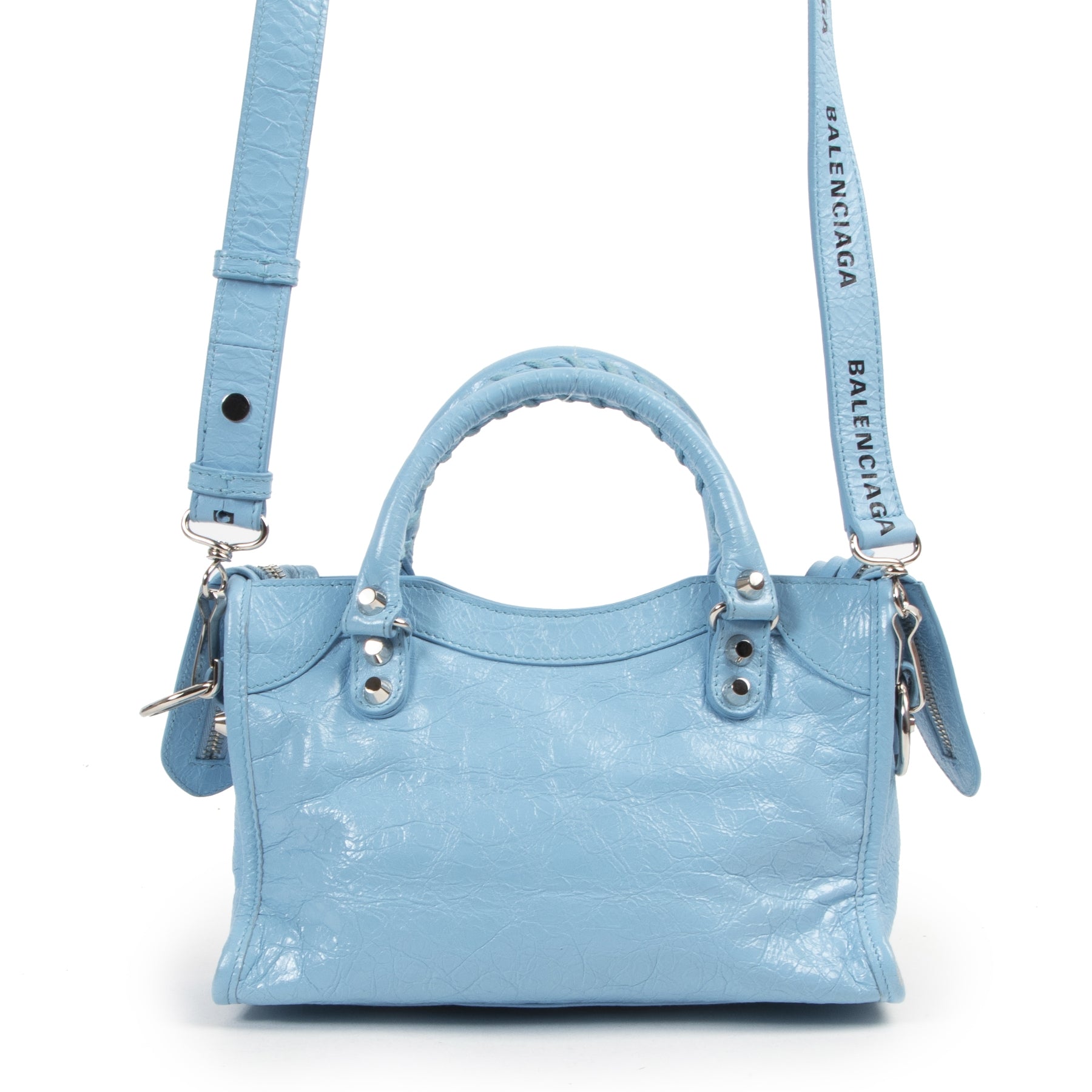 Balenciaga Blue Mini City Bag