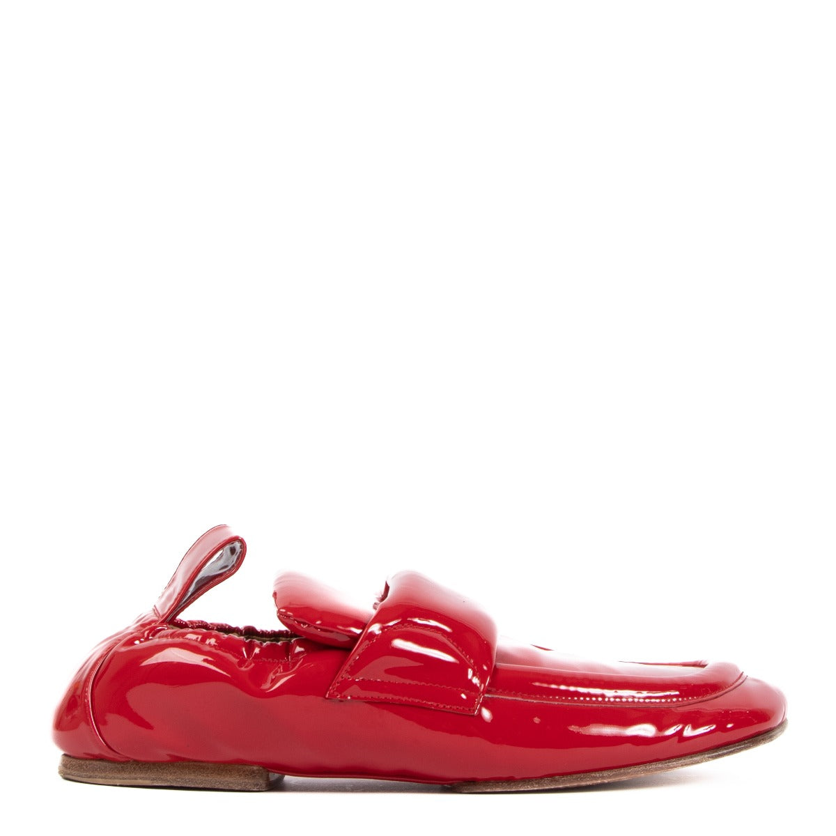 Dries Van Noten Red Patent Leather Loafers