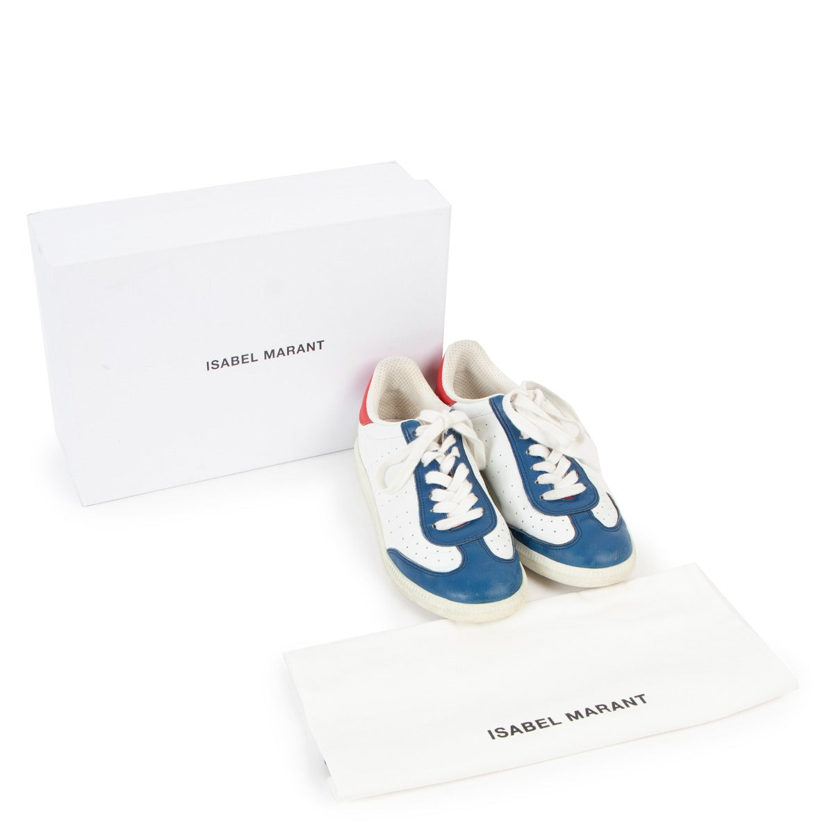 Isabel Marant White Bryce Leather Sneakers