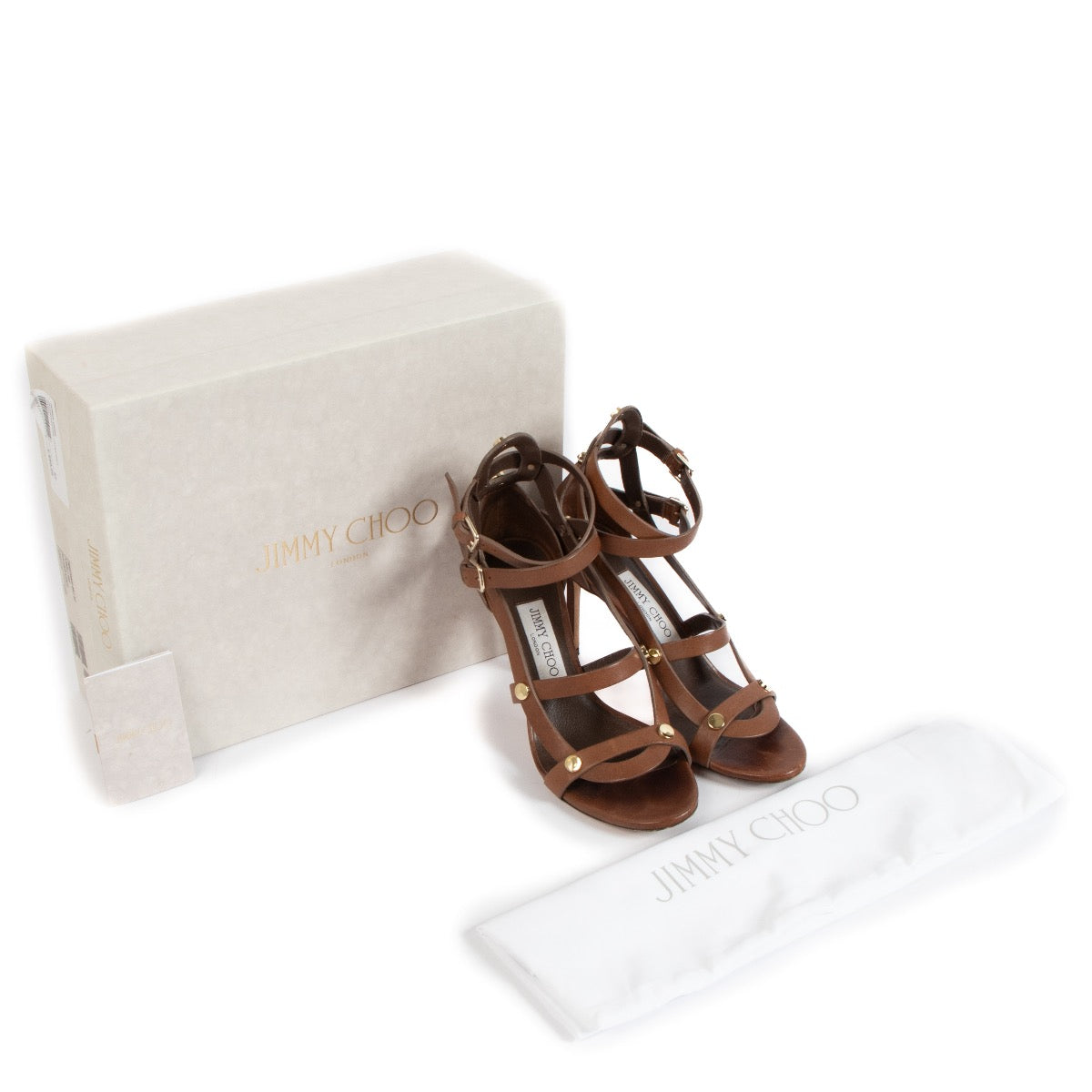 shop 100% authentic second hand Jimmy Choo Brown Sandals - Size 37 on Labellov.com