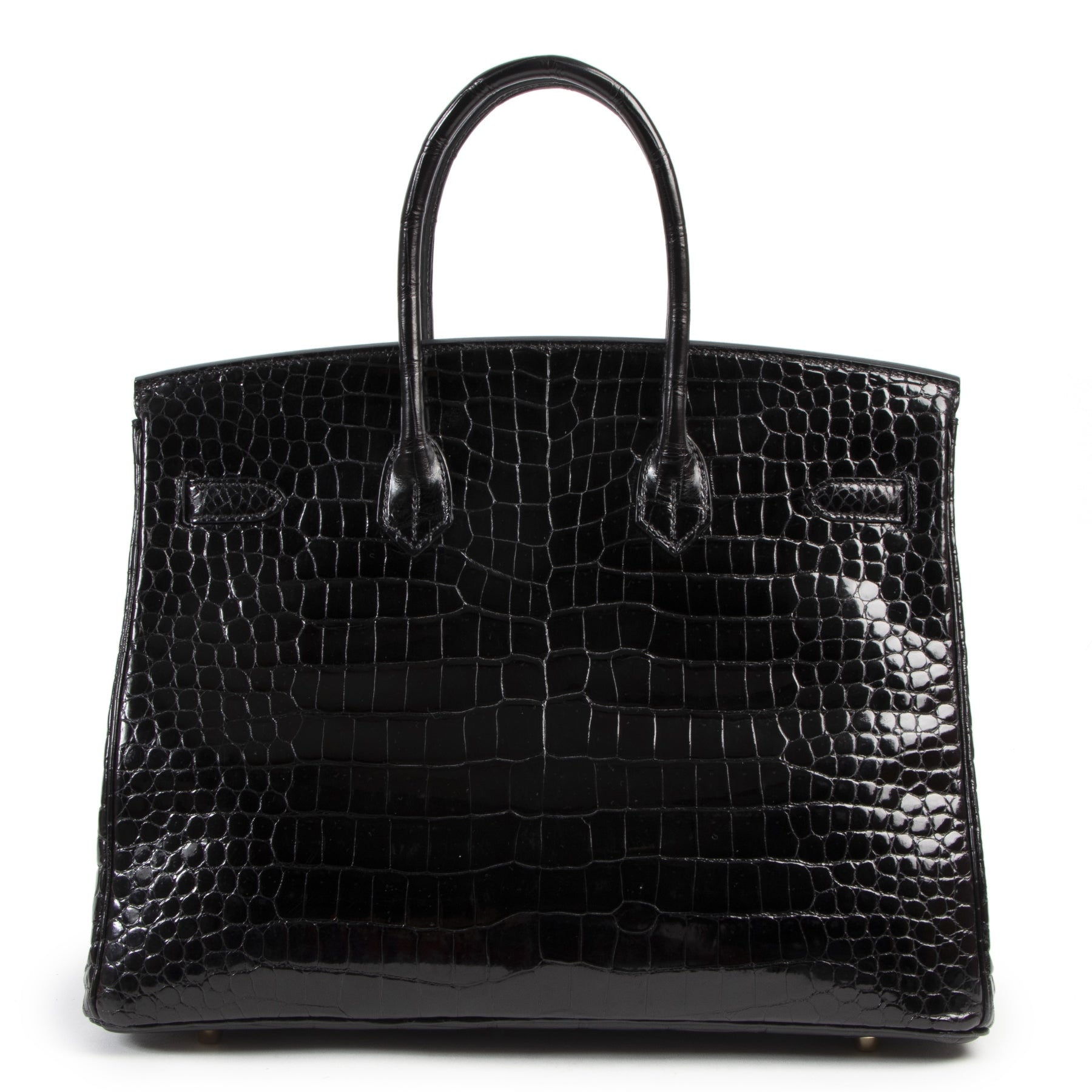 Hermès Birkin 35 Crocodile Porosus Black GHW