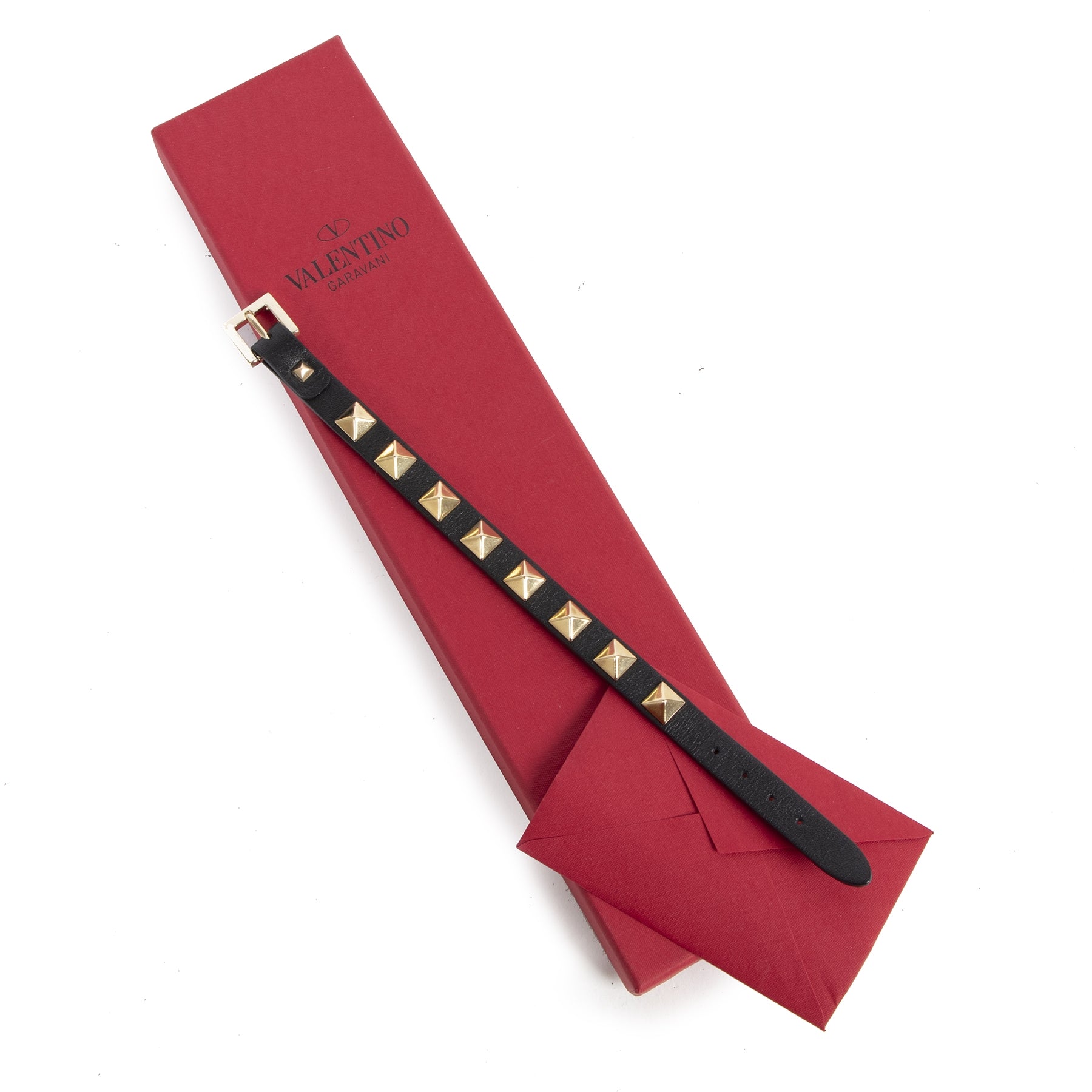 Valentino Black Rockstud Bracelet tweedehands aan de juiste prijs in alle veiligheid online bij LabelLOV luxe merken webshop Antwerpen België