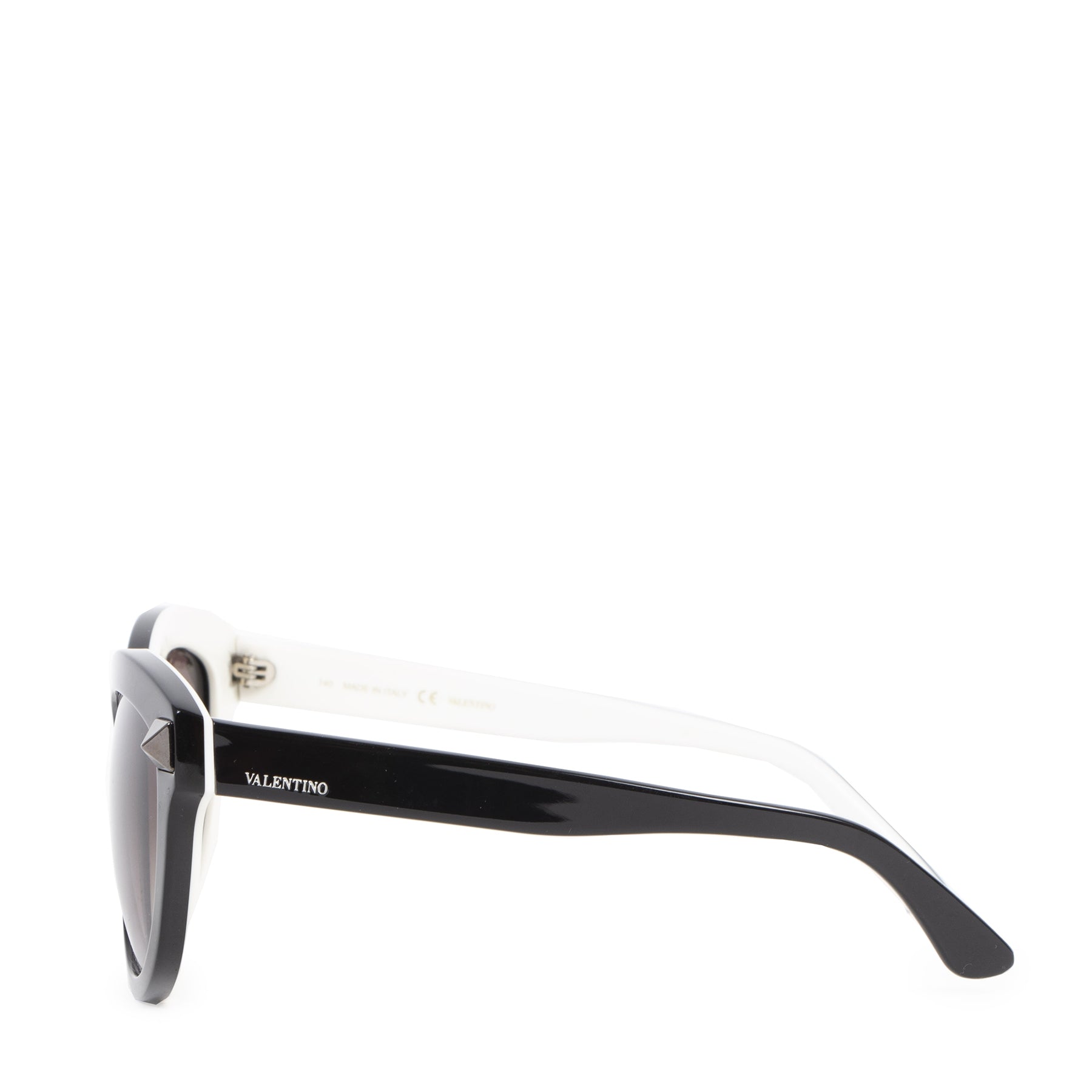 Authentieke Tweedehands Valentino Black Stud Cat-Eye Sunglasses juiste prijs veilig online shoppen luxe merken webshop winkelen Antwerpen België mode fashion