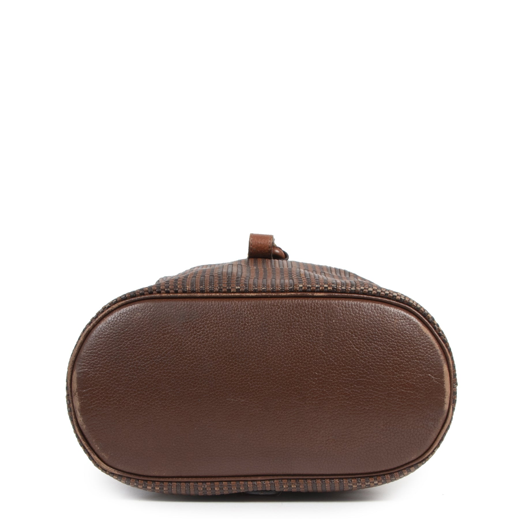 Delvaux Brown Toile De Cuire Backpack (