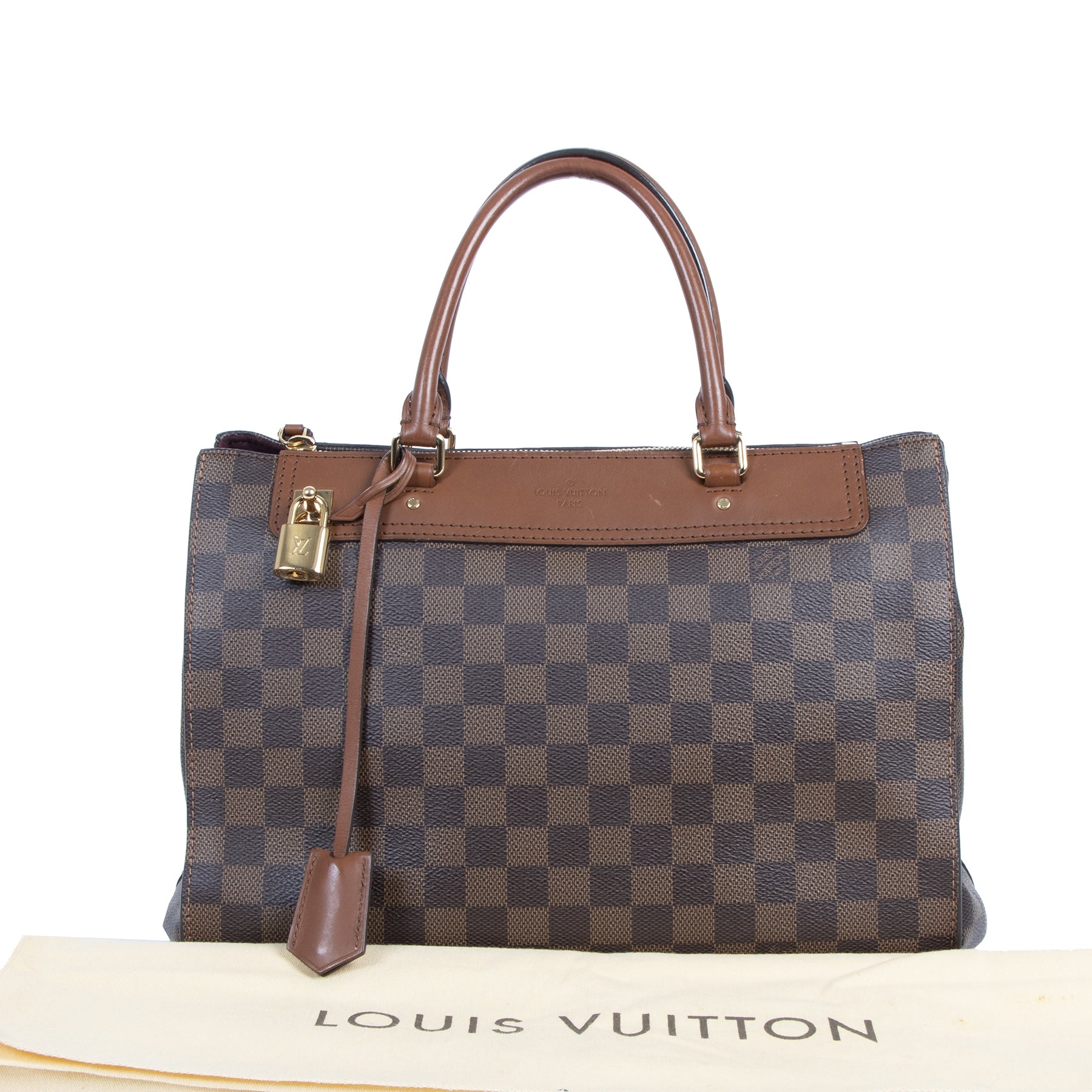 Authentic secondhand Louis Vuitton Damier Ebene Greenwich designer bags fashion luxury vintage webshop safe secure online shopping
