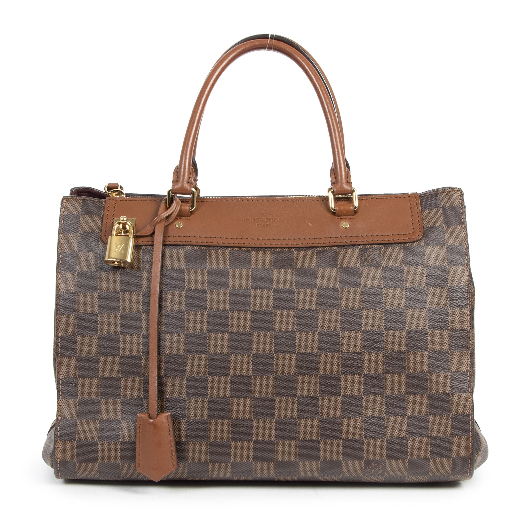 Authentieke Tweedehands Louis Vuitton Damier Ebene Greenwich juiste prijs veilig online shoppen luxe merken webshop winkelen Antwerpen België mode fashion