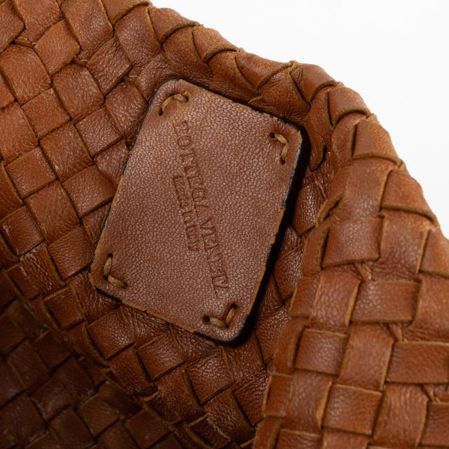 Bottega Veneta Camel Intrecciato Medium Cabat Bag