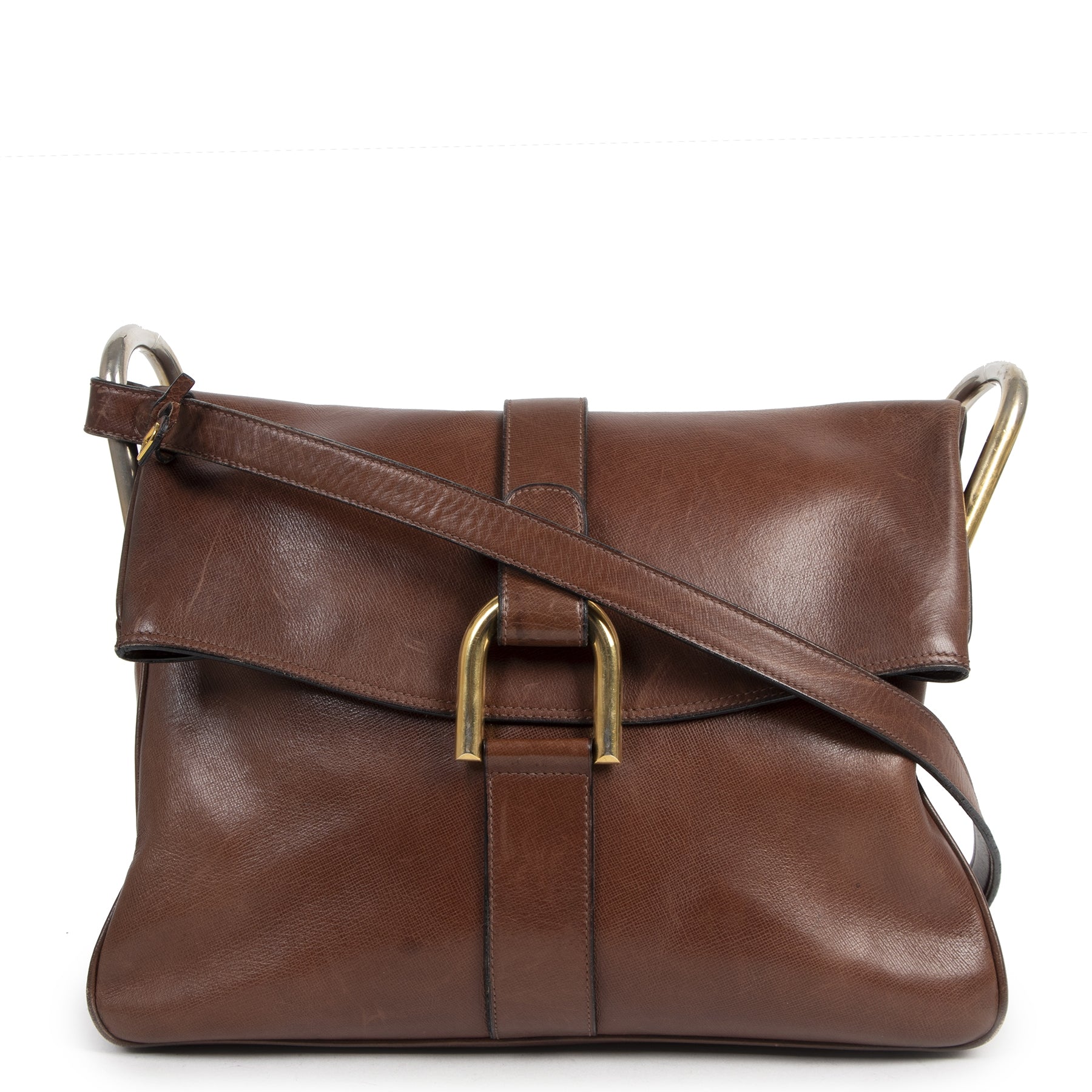 Delvaux Brown Givry Shoulder Bag aan de beste prijs te koop bij Labellov tweedehands luxe