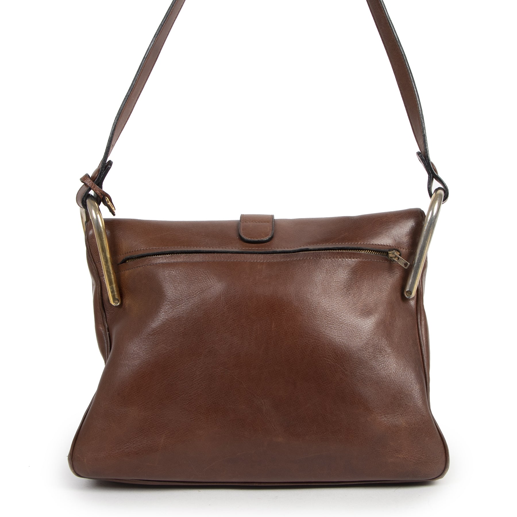 Koop en verkoop uw authentieke Delvaux Brown Givry Shoulder Bag