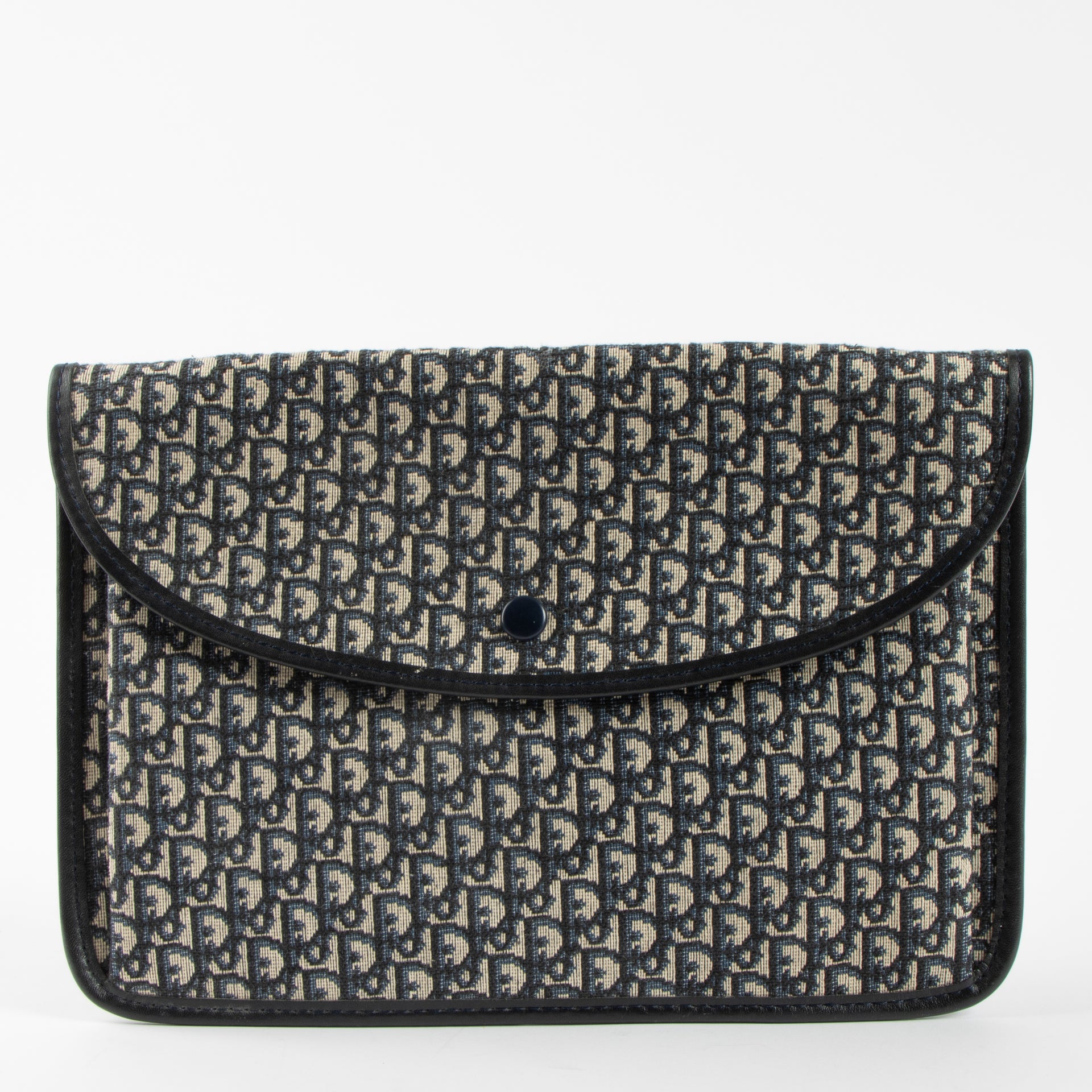 Christian Dior Vintage Blue Oblique Pouch
