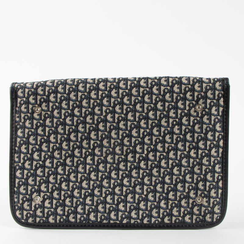 Christian Dior Vintage Blue Oblique Pouch