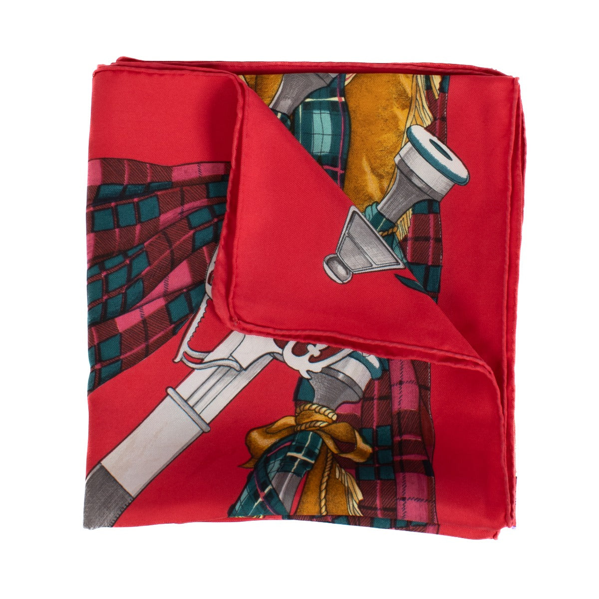 Authentic second-hand Hermès Carré 90 Scotland Ledoux Silk Scarf on labellov.com
