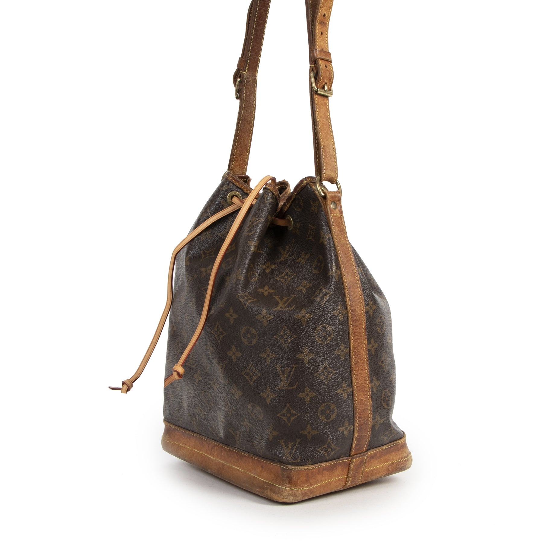 Authentieke Tweedehands Louis Vuitton Monogram Noé Bucket Bag juiste prijs veilig online shoppen luxe merken webshop winkelen Antwerpen België mode fashion