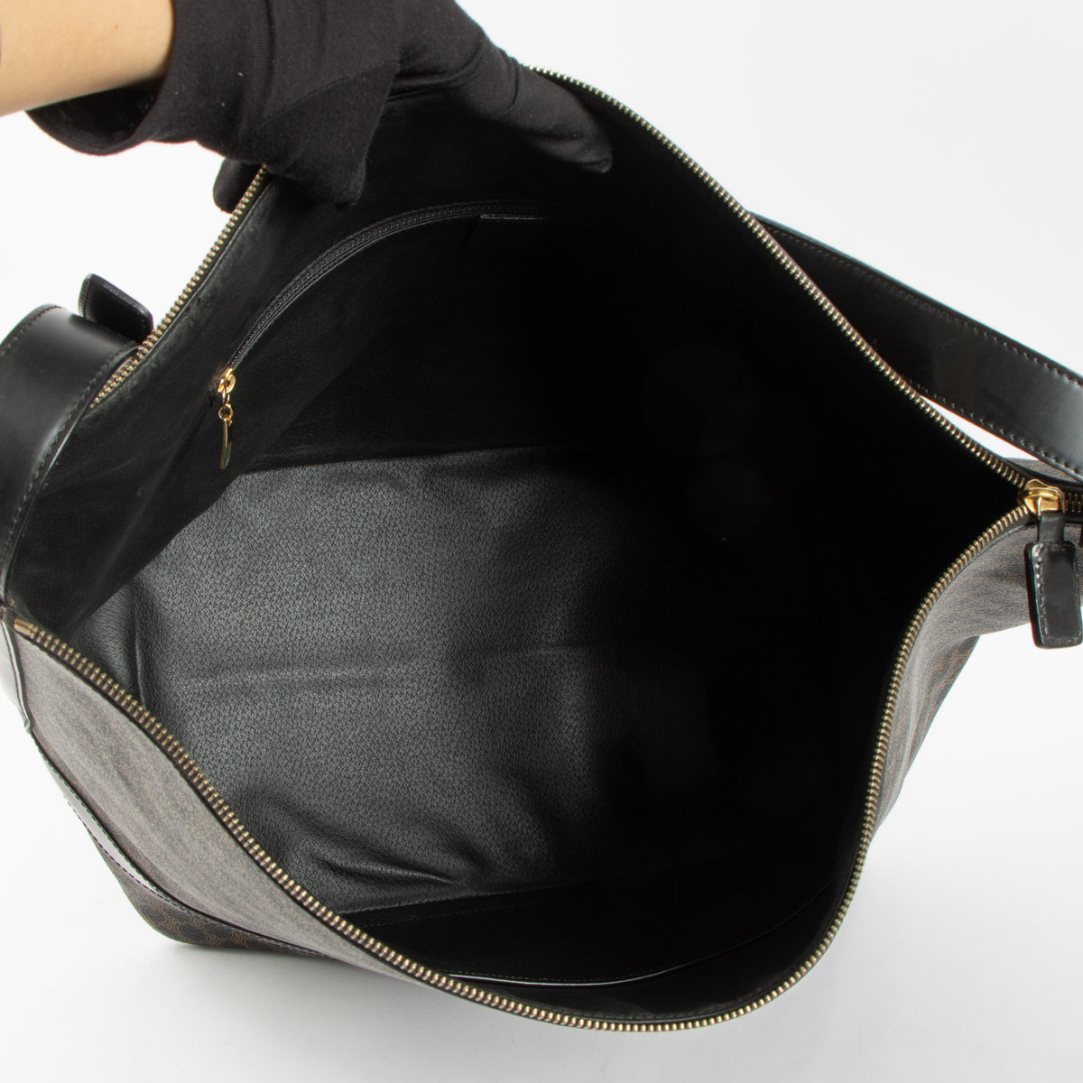 Shop this authentic Celine Macadam Canvas Large Hobo Bag pre-loved on Labellov.com
