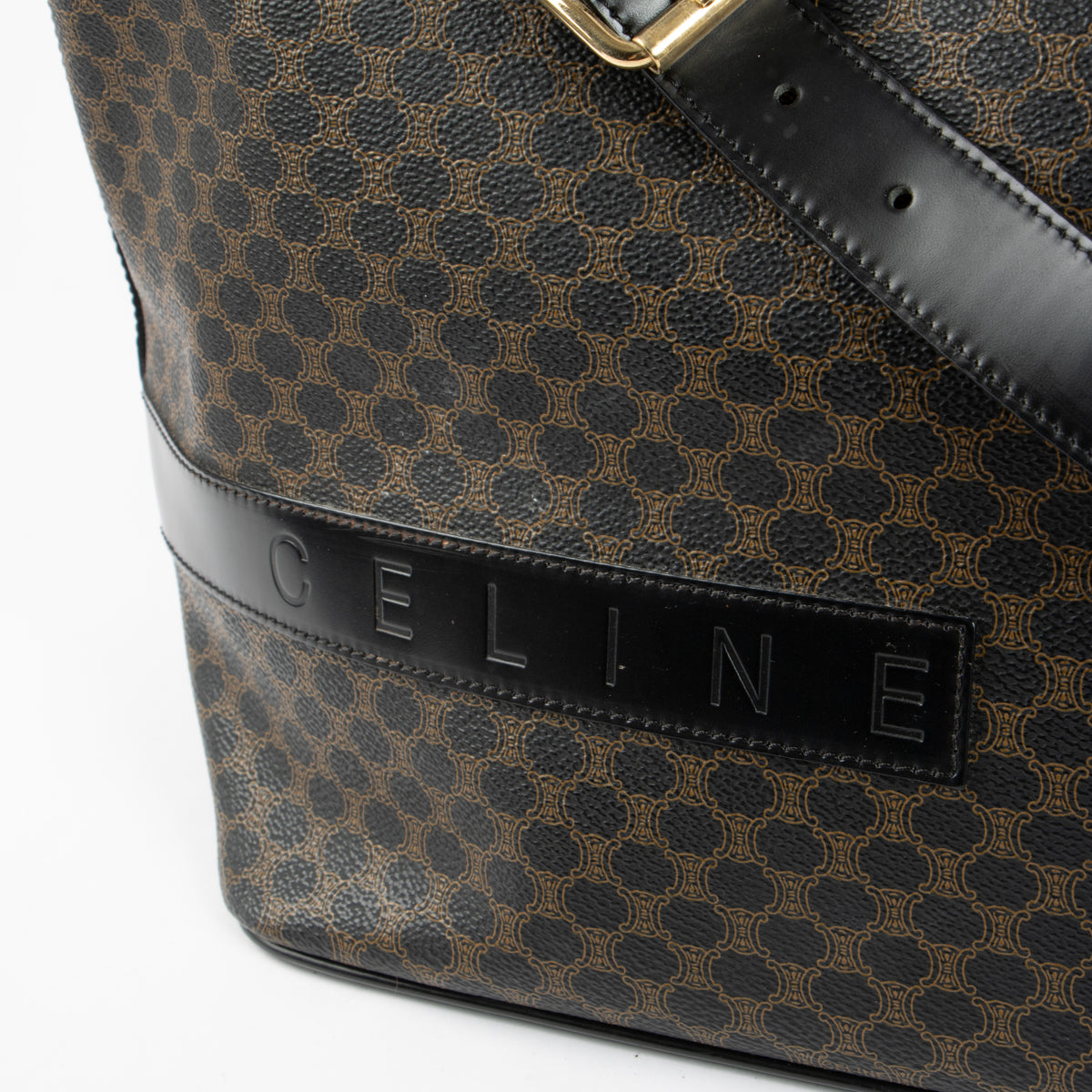 Shop this authentic Celine Macadam Canvas Large Hobo Bag pre-loved on Labellov.com