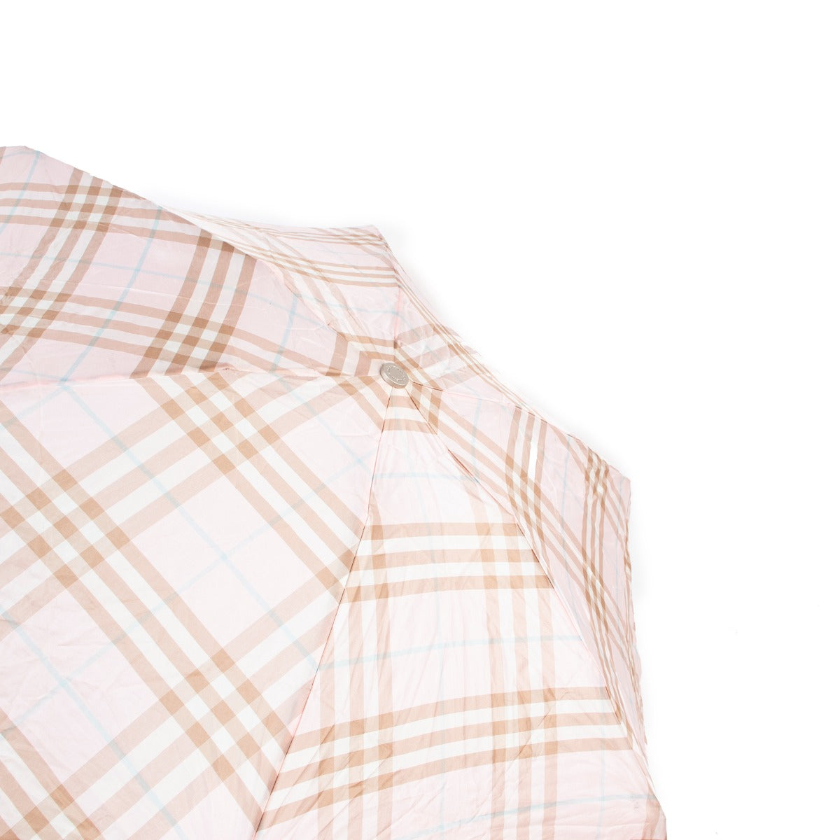 Shop authentic second hand designer vintage high-end fashion Burberry London Pink Checked Umbrella at Labellov.